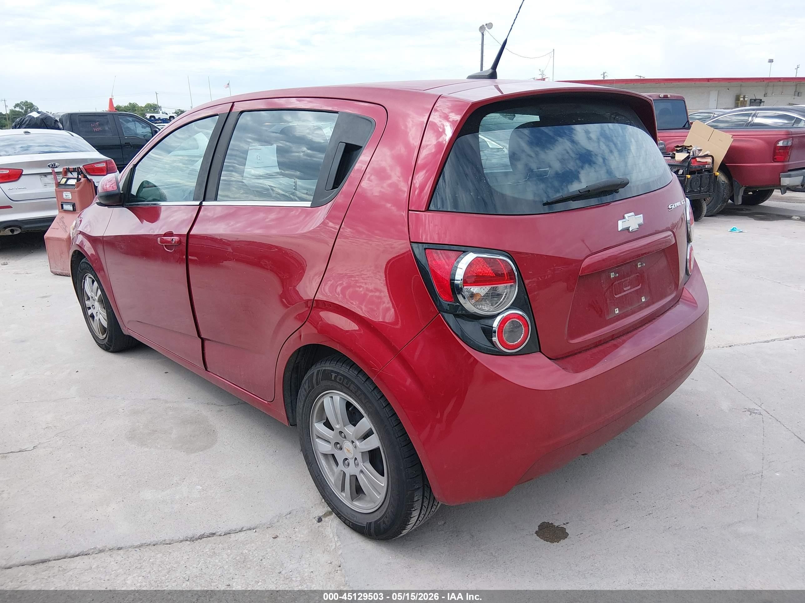 2012 Chevrolet Sonic 2lt Red vin: 1G1JC6SHXC4127300