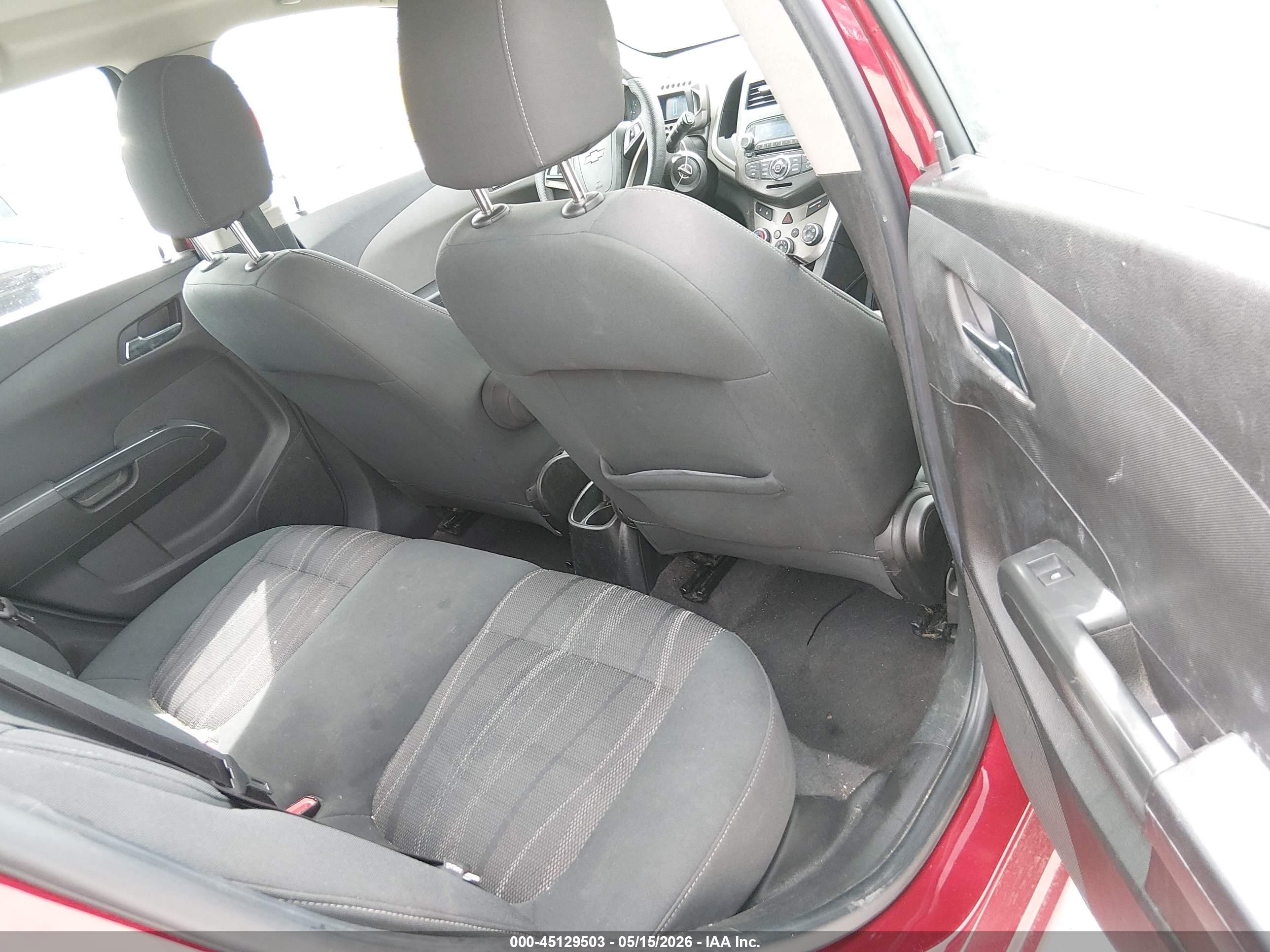 2012 Chevrolet Sonic 2lt Red vin: 1G1JC6SHXC4127300