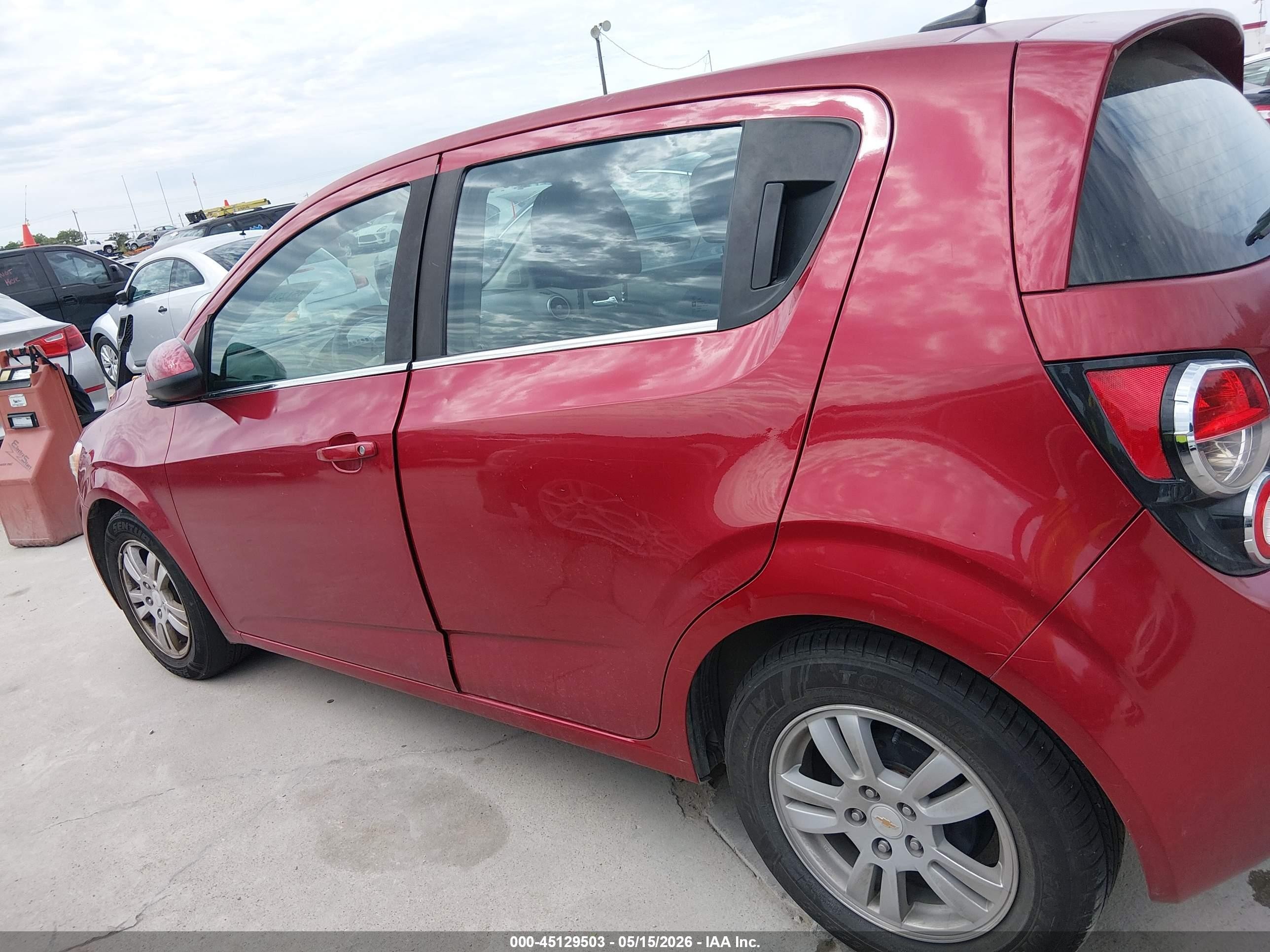 2012 Chevrolet Sonic 2lt Red vin: 1G1JC6SHXC4127300