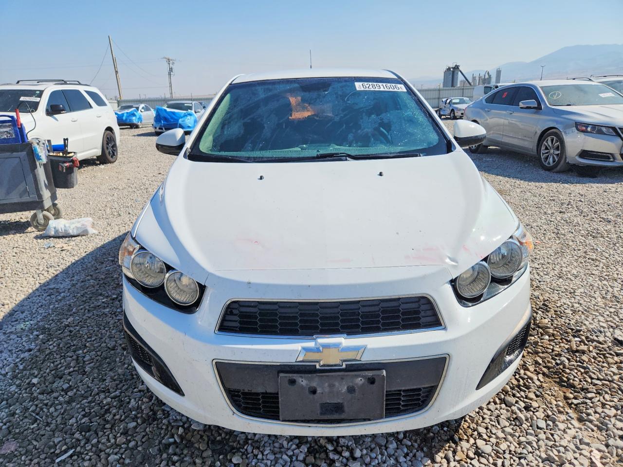 2012 Chevrolet Sonic Lt White vin: 1G1JC6SHXC4225050