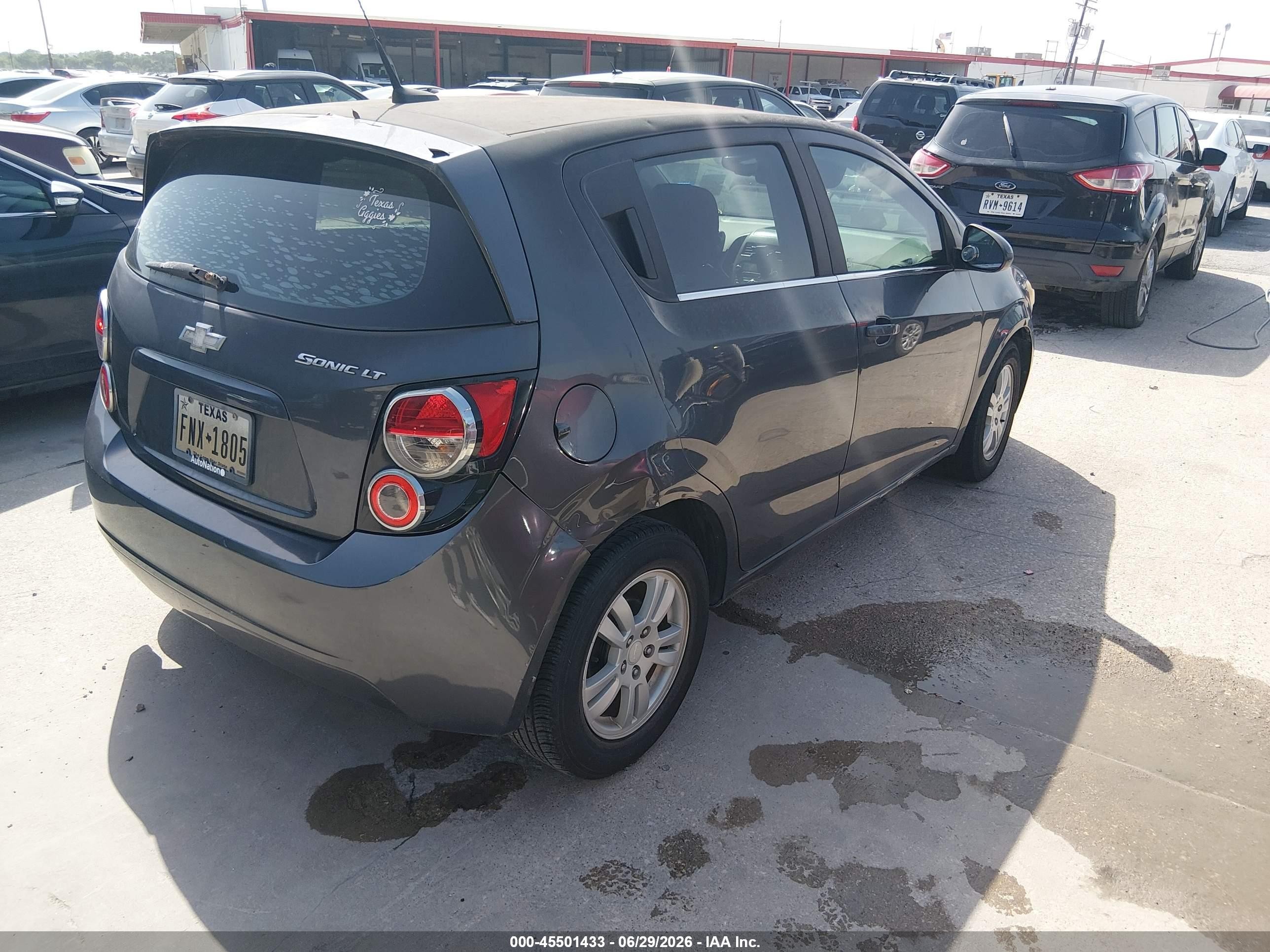 2012 Chevrolet Sonic 2lt Gray vin: 1G1JC6SHXC4231138