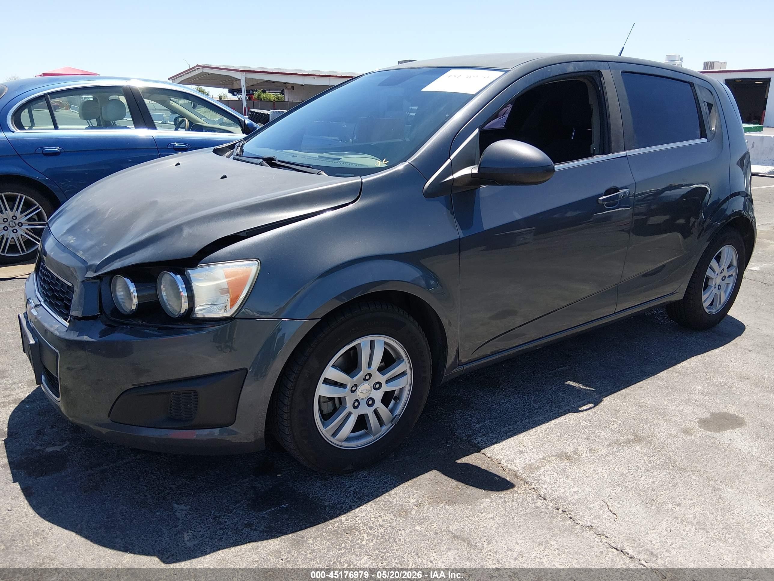 2013 Chevrolet Sonic Lt Auto Серый vin: 1G1JC6SHXD4102432