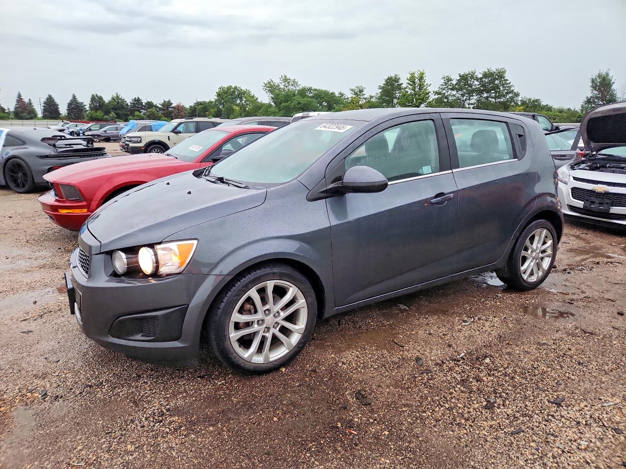 2013 Chevrolet Sonic Lt Gray vin: 1G1JC6SHXD4137830