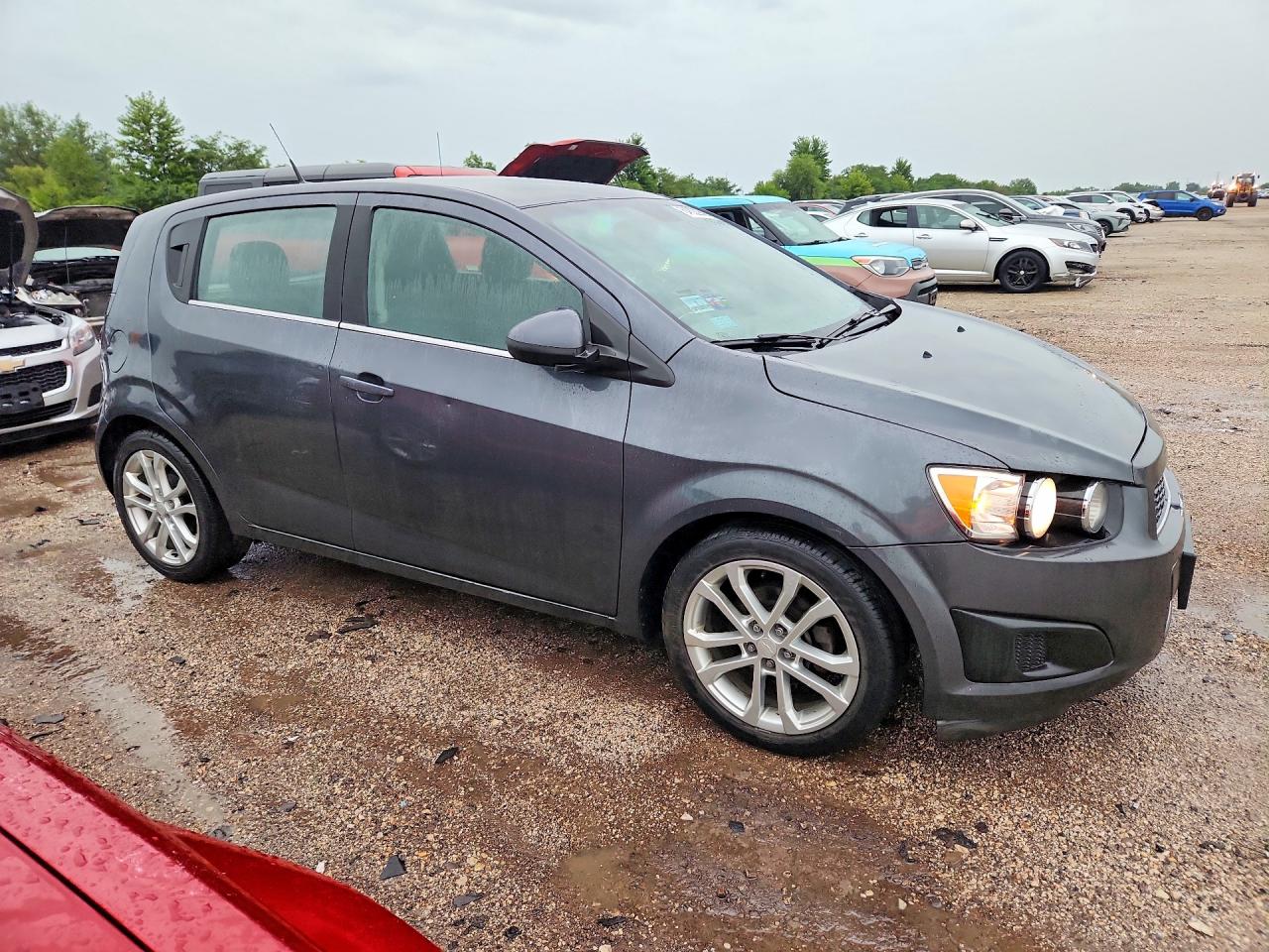 2013 Chevrolet Sonic Lt Gray vin: 1G1JC6SHXD4137830