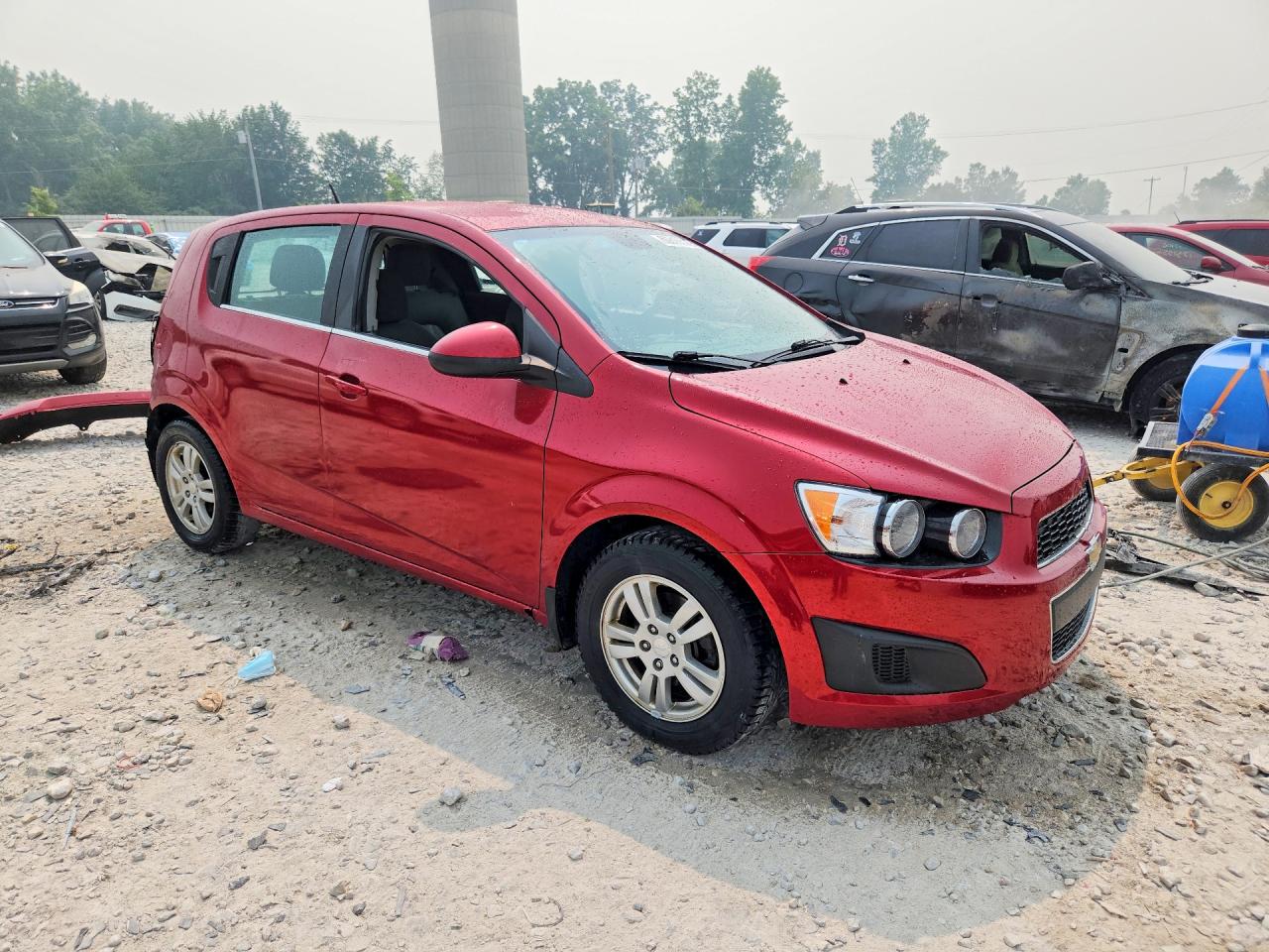 2013 Chevrolet Sonic Lt Red vin: 1G1JC6SHXD4145894