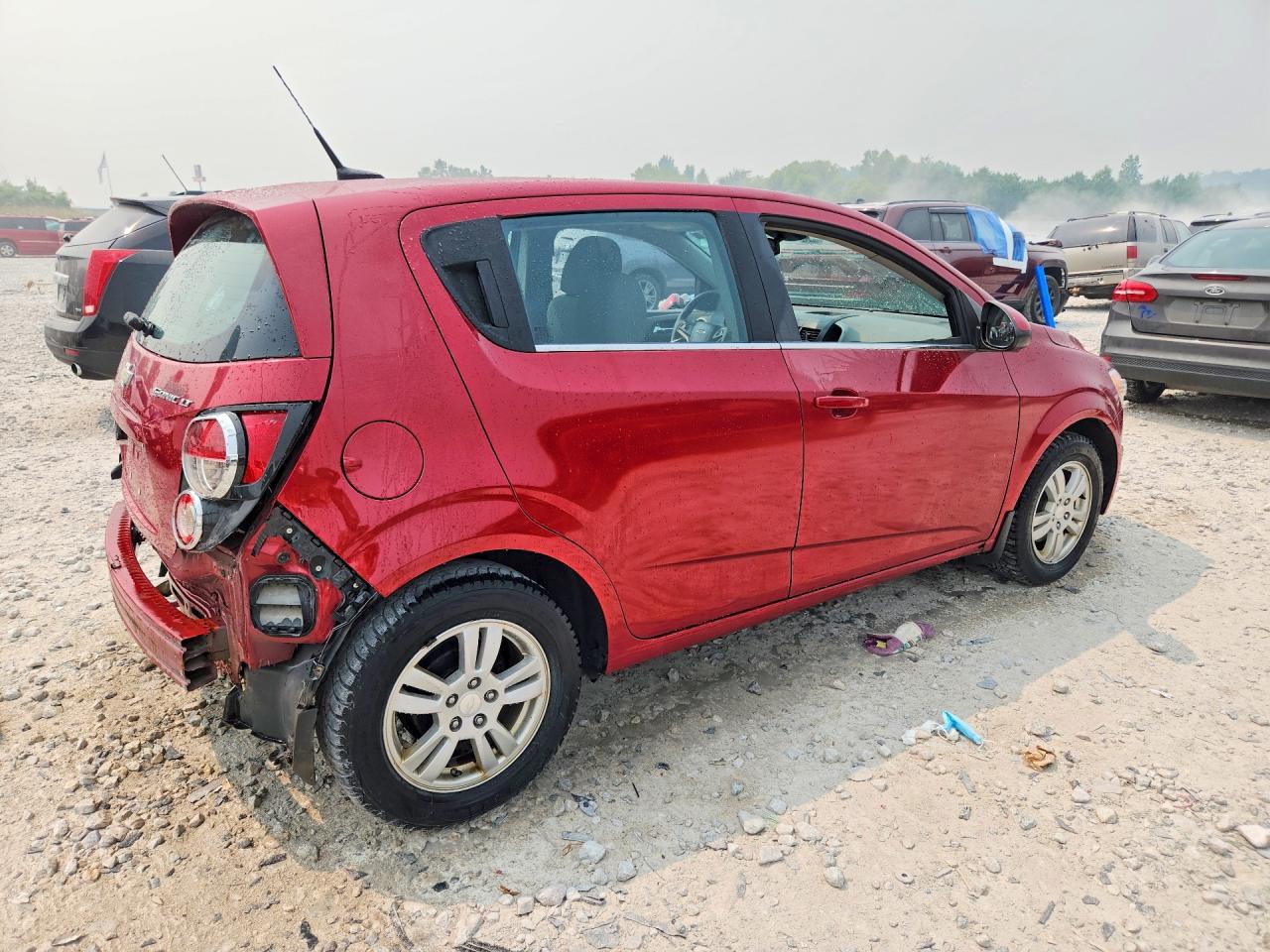 2013 Chevrolet Sonic Lt Red vin: 1G1JC6SHXD4145894