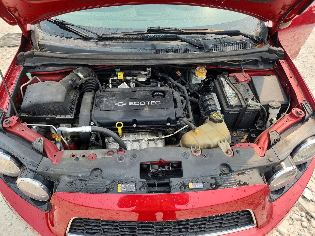 2013 Chevrolet Sonic Lt Red vin: 1G1JC6SHXD4145894