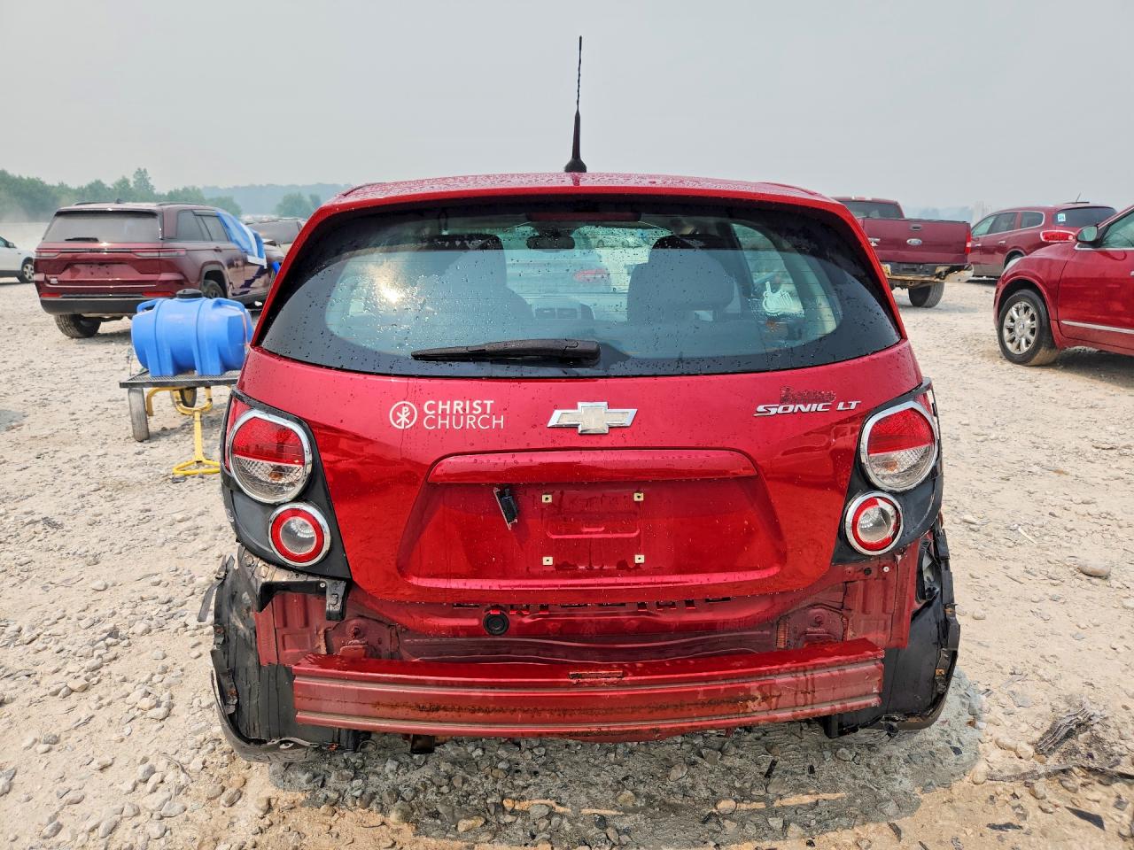 2013 Chevrolet Sonic Lt Red vin: 1G1JC6SHXD4145894