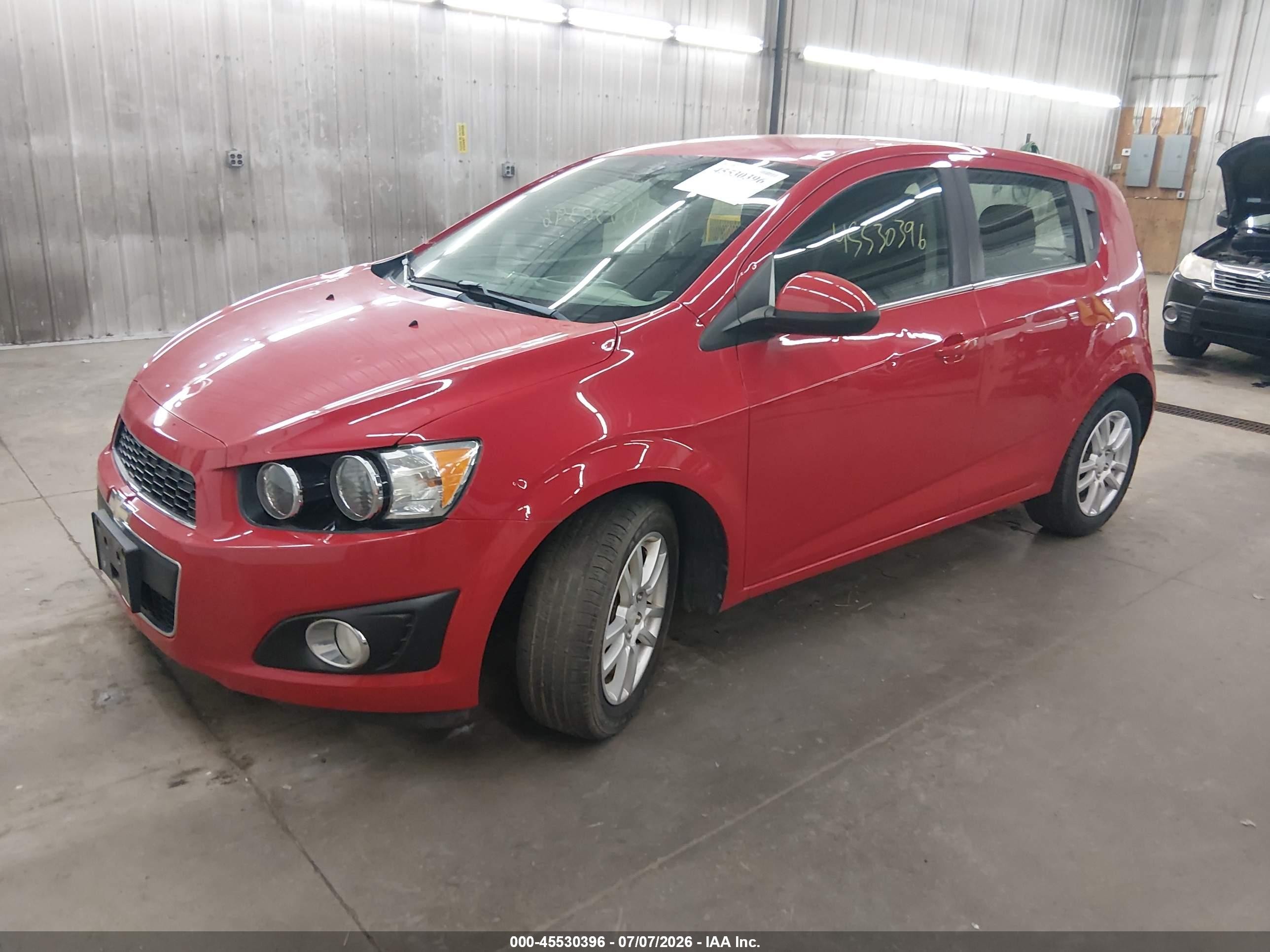 2013 Chevrolet Sonic Lt Auto Red vin: 1G1JC6SHXD4235210