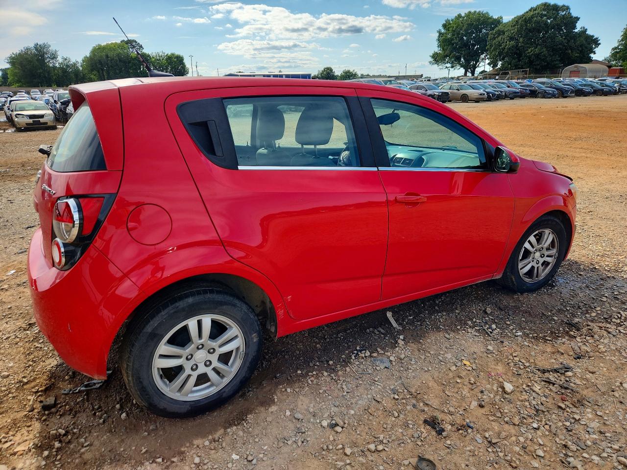 2014 Chevrolet Sonic Lt Red vin: 1G1JC6SHXE4113870