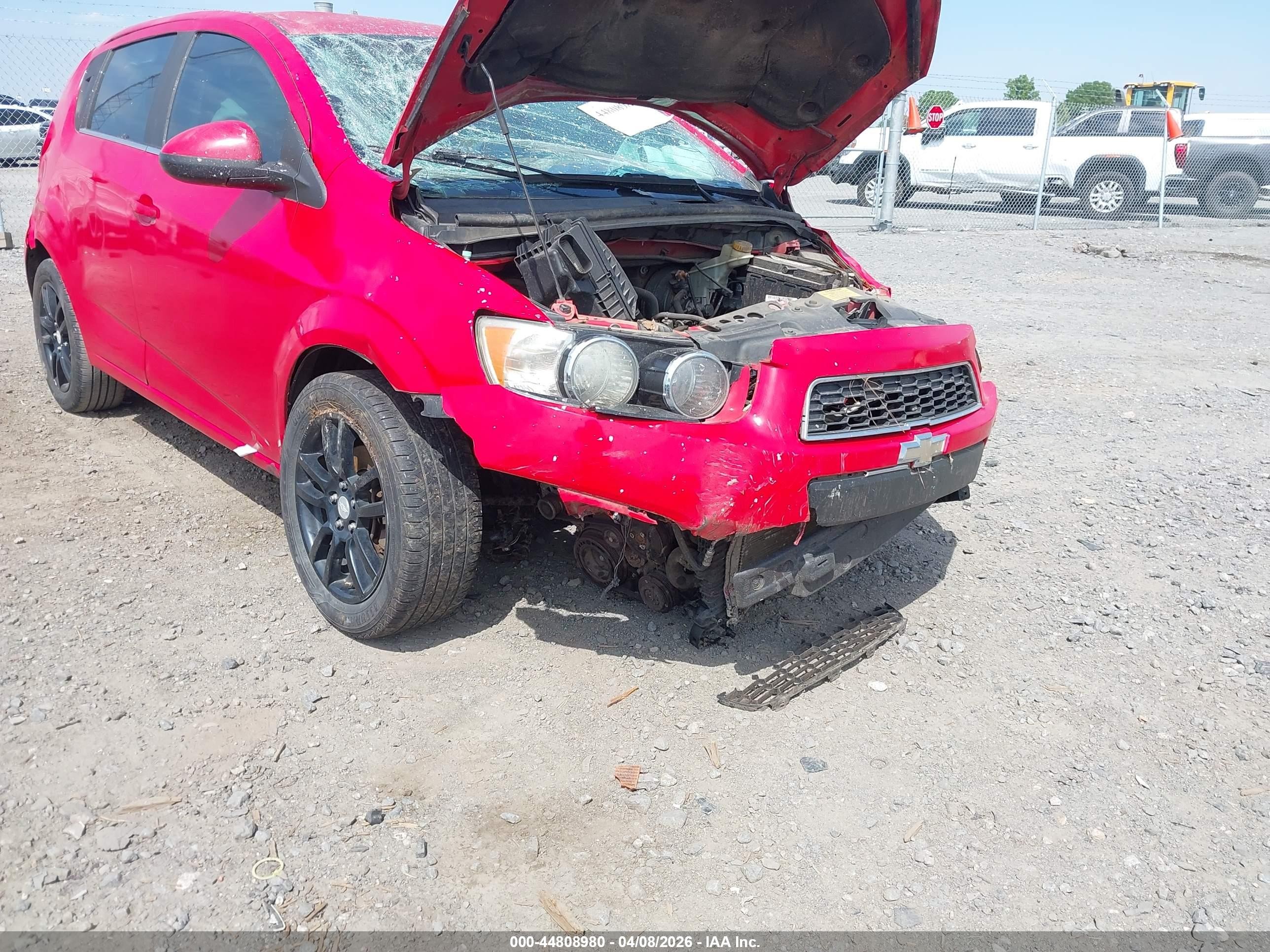 2014 Chevrolet Sonic Lt Auto Red vin: 1G1JC6SHXE4230476