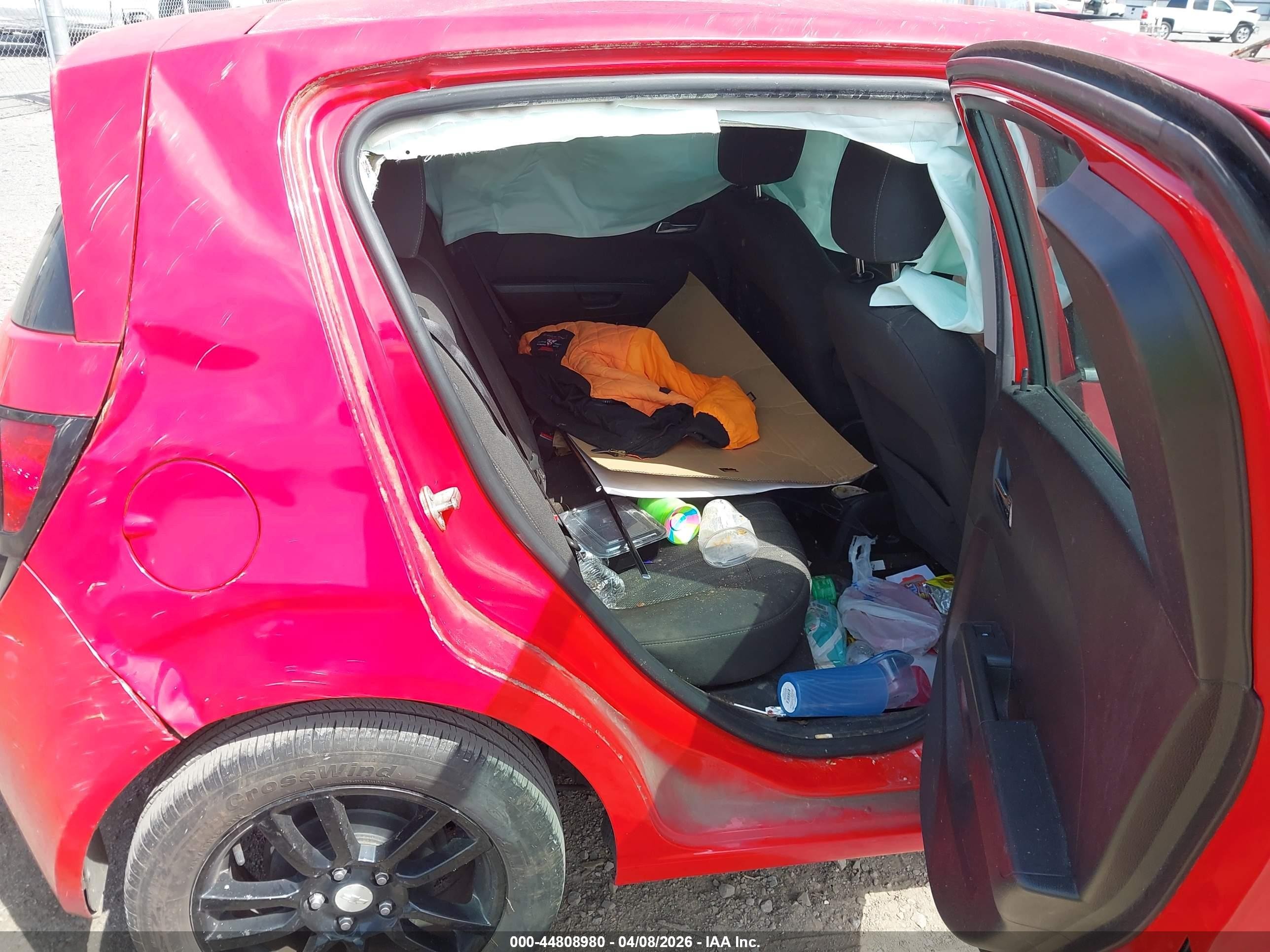 2014 Chevrolet Sonic Lt Auto Red vin: 1G1JC6SHXE4230476