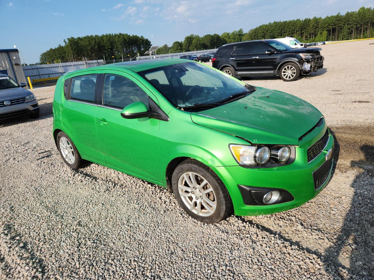 2015 Chevrolet Sonic Lt Green vin: 1G1JC6SHXF4154033