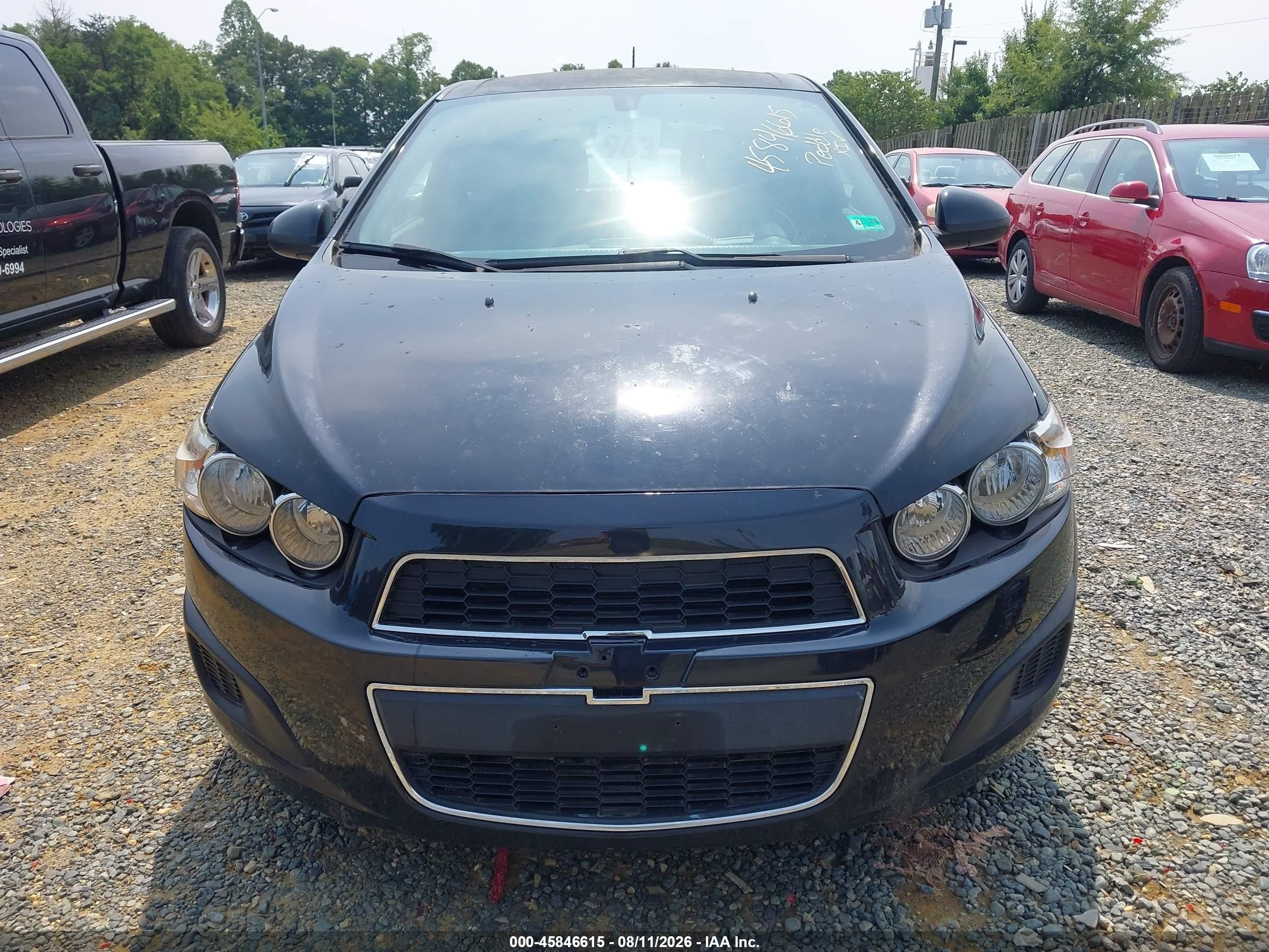 2015 Chevrolet Sonic Lt Auto Black vin: 1G1JC6SHXF4193091