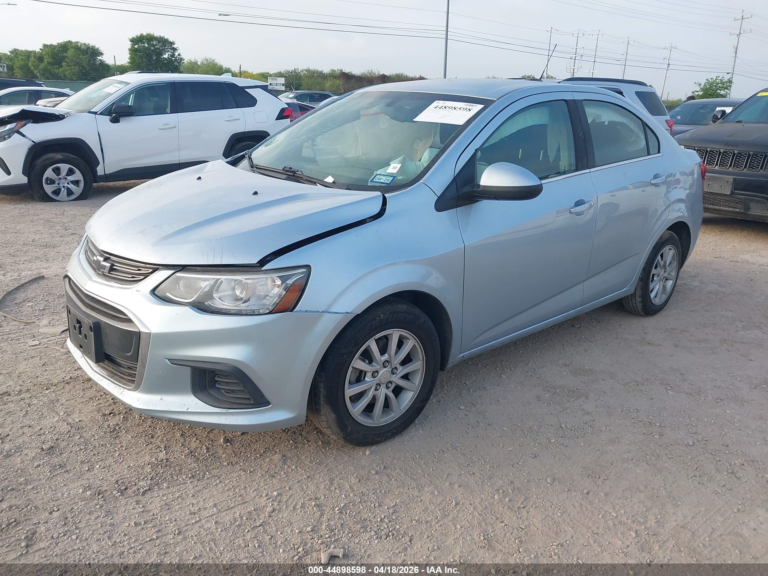2018 Chevrolet Sonic Lt Auto Blue vin: 1G1JD5SH1J4104038