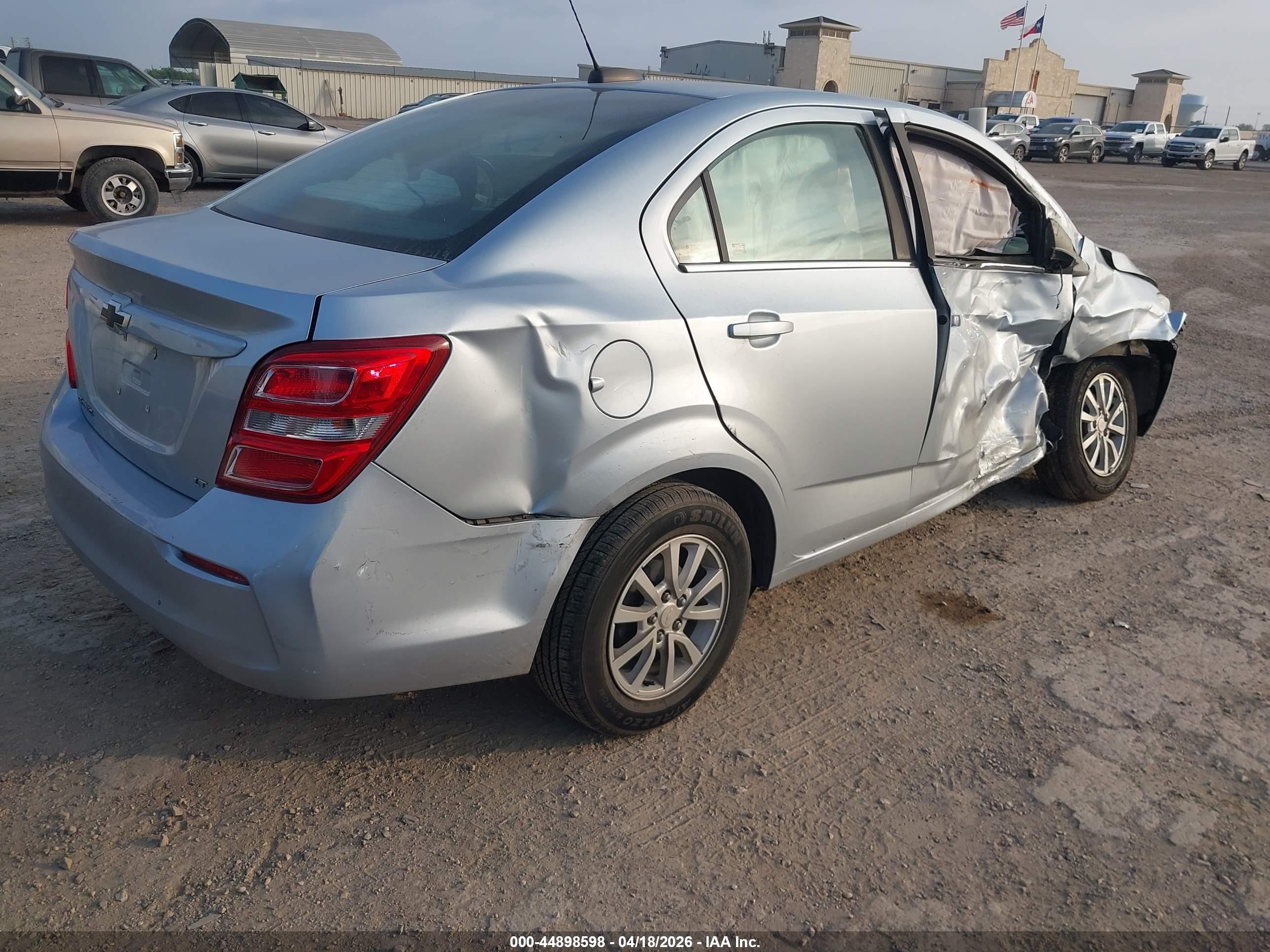 2018 Chevrolet Sonic Lt Auto Blue vin: 1G1JD5SH1J4104038