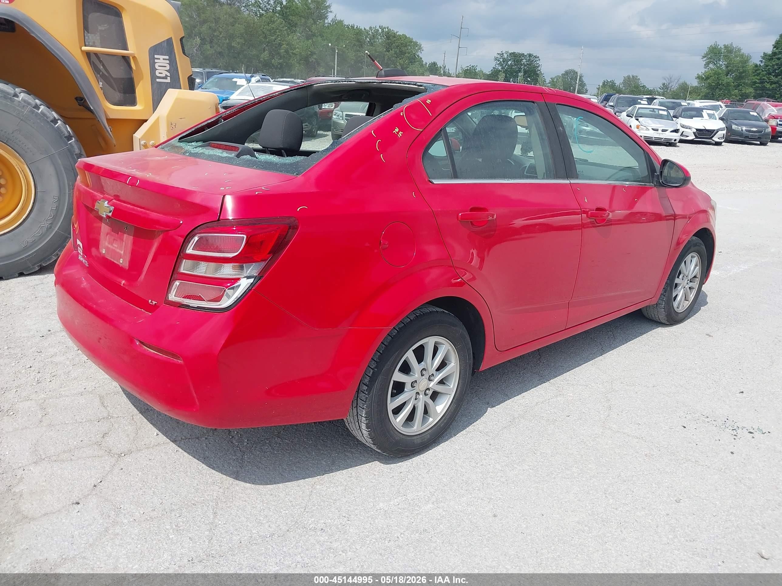 2017 Chevrolet Sonic Lt Auto Red vin: 1G1JD5SH3H4110739