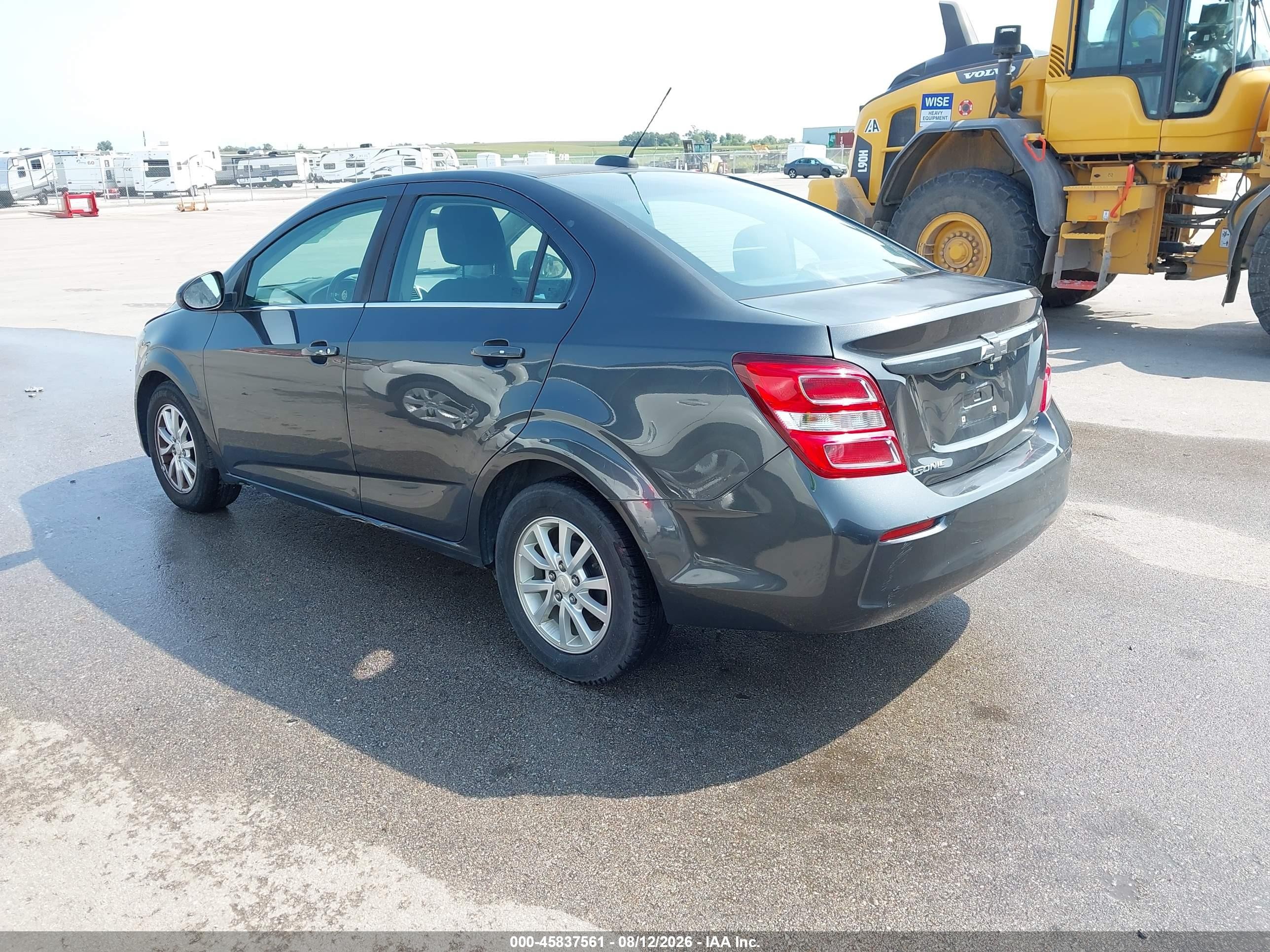 2017 Chevrolet Sonic Lt Auto Gray vin: 1G1JD5SH3H4176885