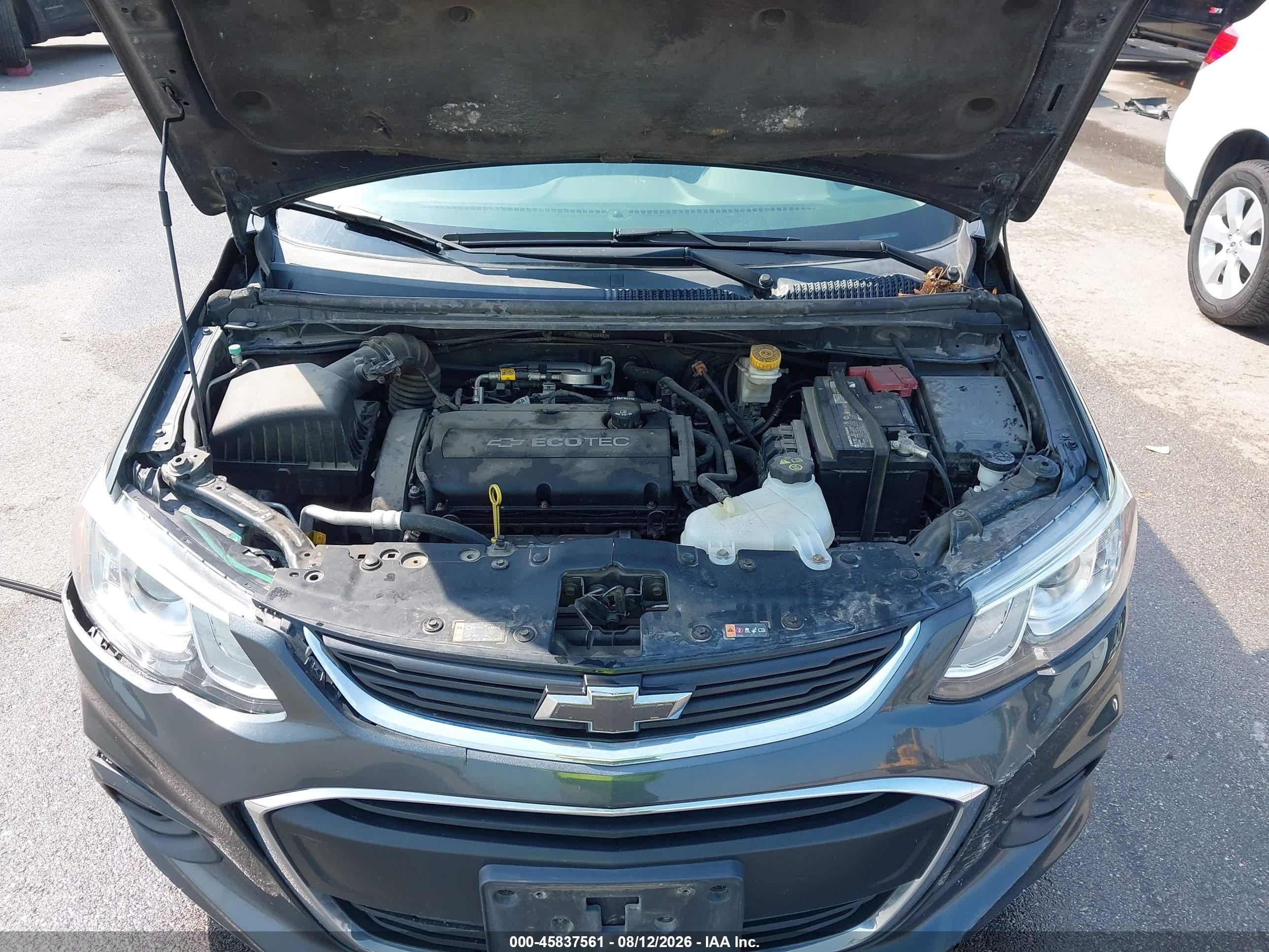 2017 Chevrolet Sonic Lt Auto Gray vin: 1G1JD5SH3H4176885