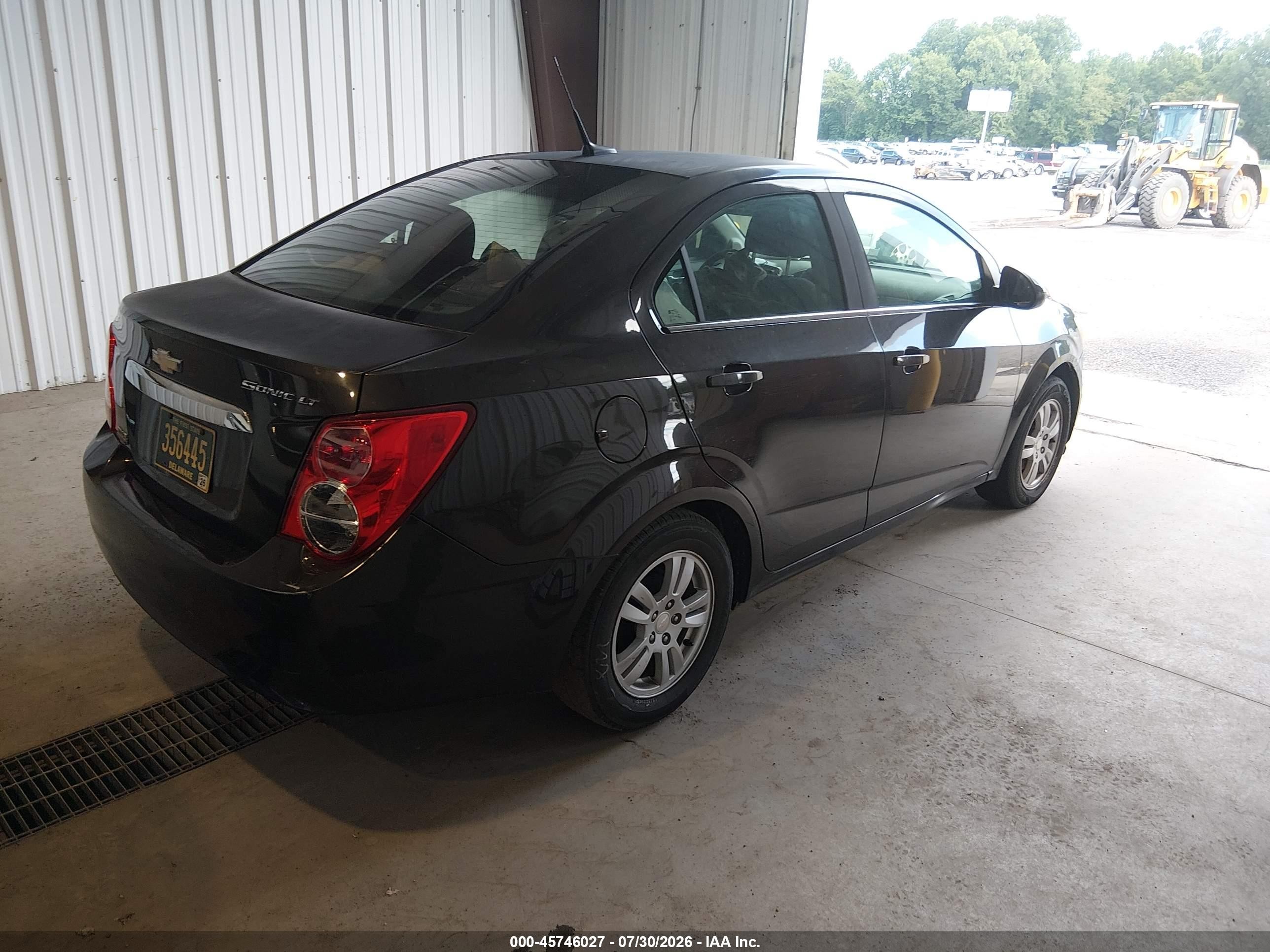 2013 Chevrolet Sonic Lt Manual Black vin: 1G1JD5SH5D4249927