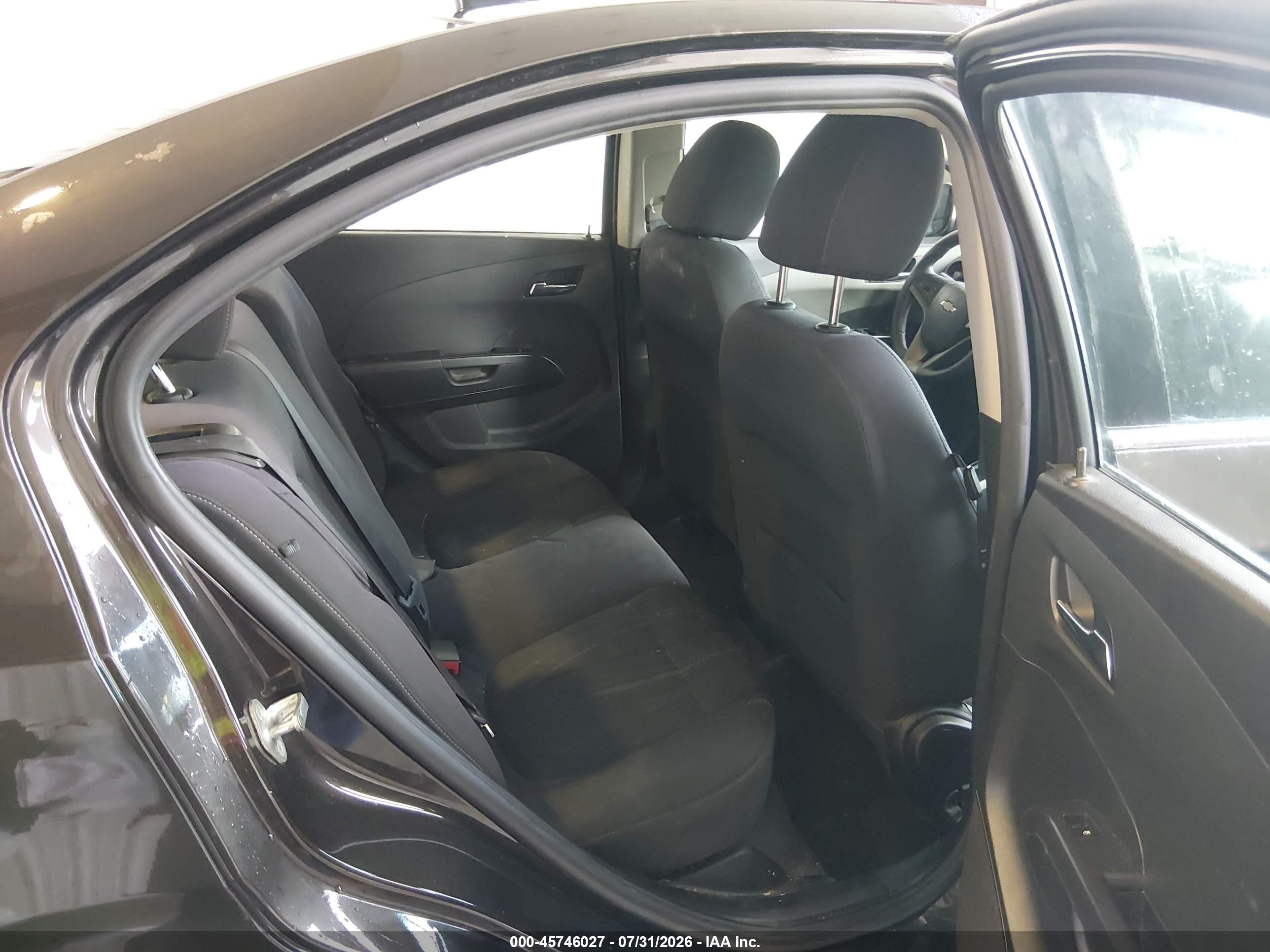 2013 Chevrolet Sonic Lt Manual Black vin: 1G1JD5SH5D4249927