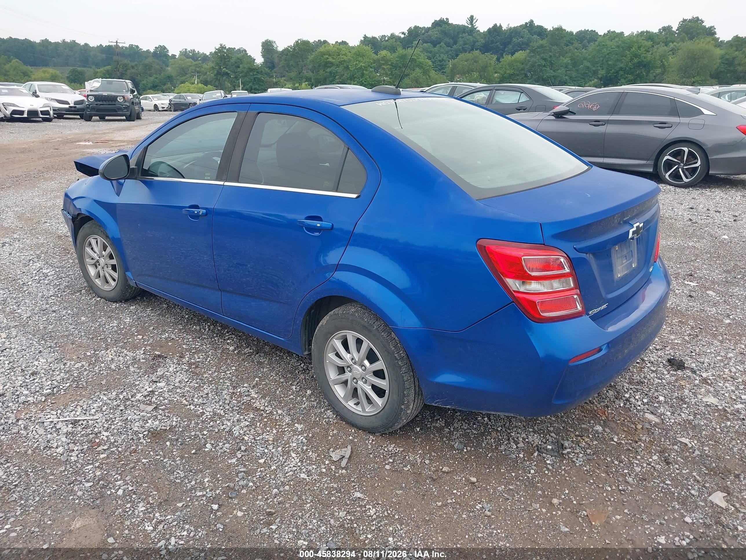 2017 Chevrolet Sonic Lt Auto Blue vin: 1G1JD5SH8H4144174