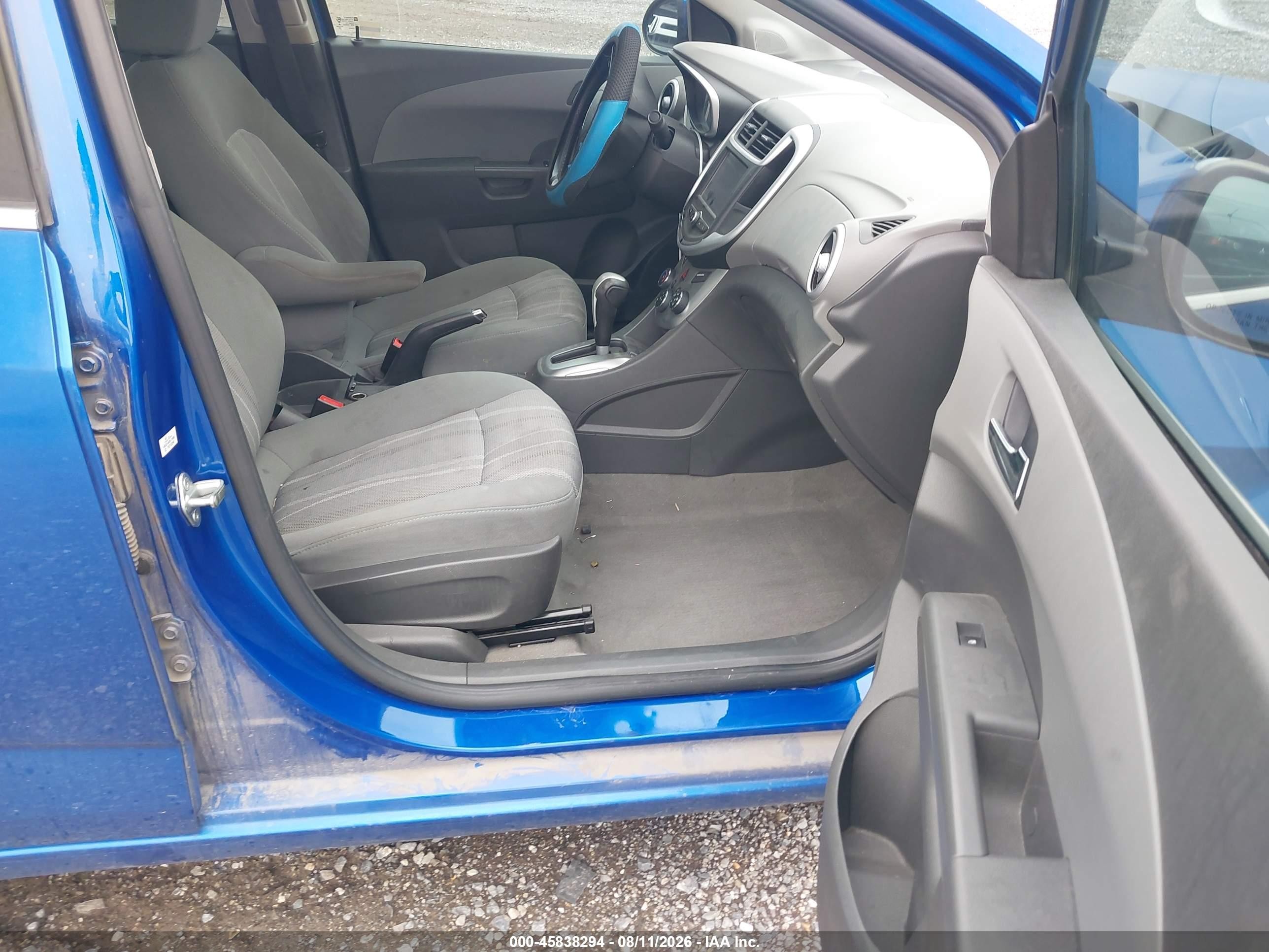 2017 Chevrolet Sonic Lt Auto Blue vin: 1G1JD5SH8H4144174