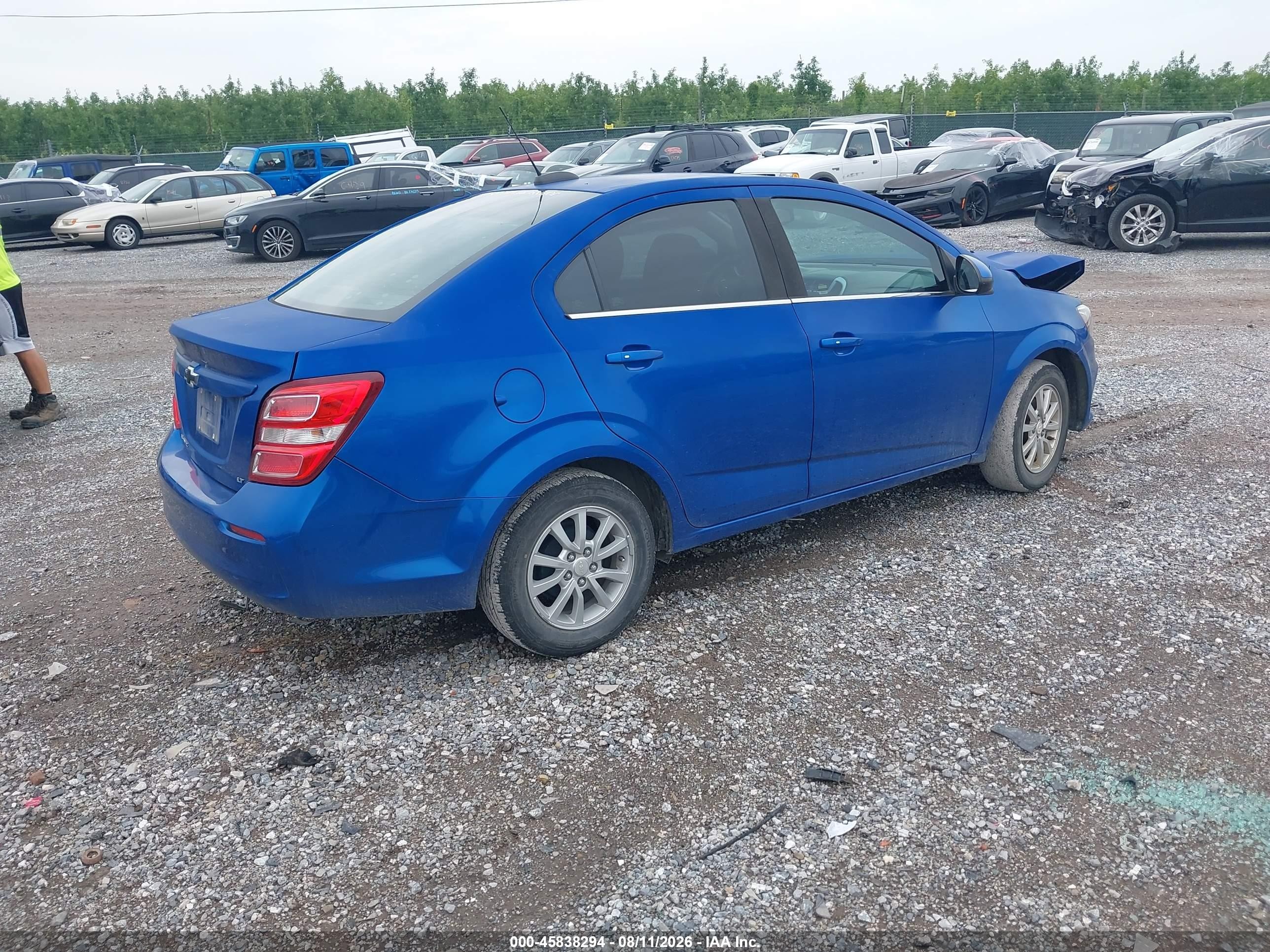 2017 Chevrolet Sonic Lt Auto Blue vin: 1G1JD5SH8H4144174