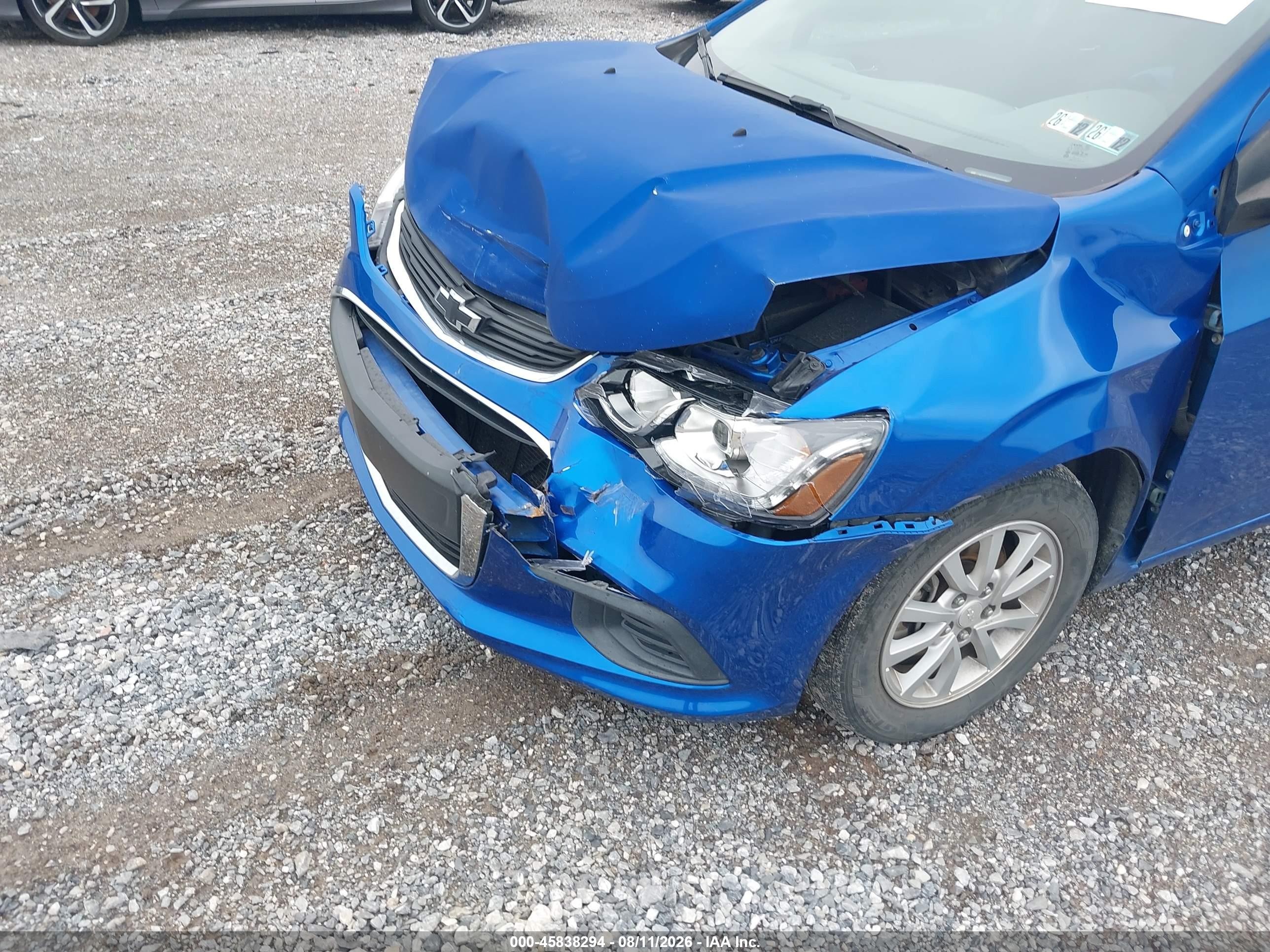 2017 Chevrolet Sonic Lt Auto Blue vin: 1G1JD5SH8H4144174
