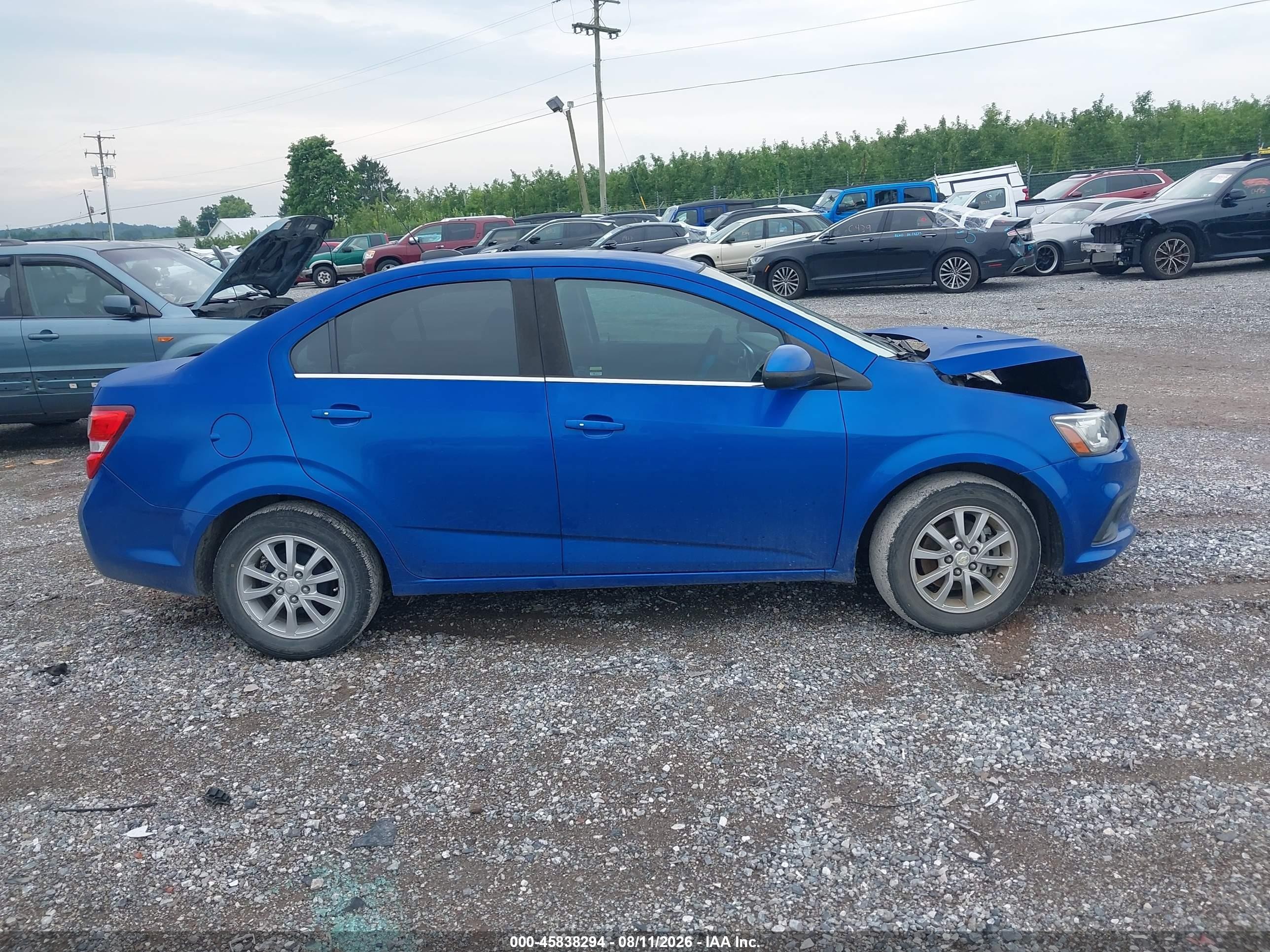 2017 Chevrolet Sonic Lt Auto Blue vin: 1G1JD5SH8H4144174