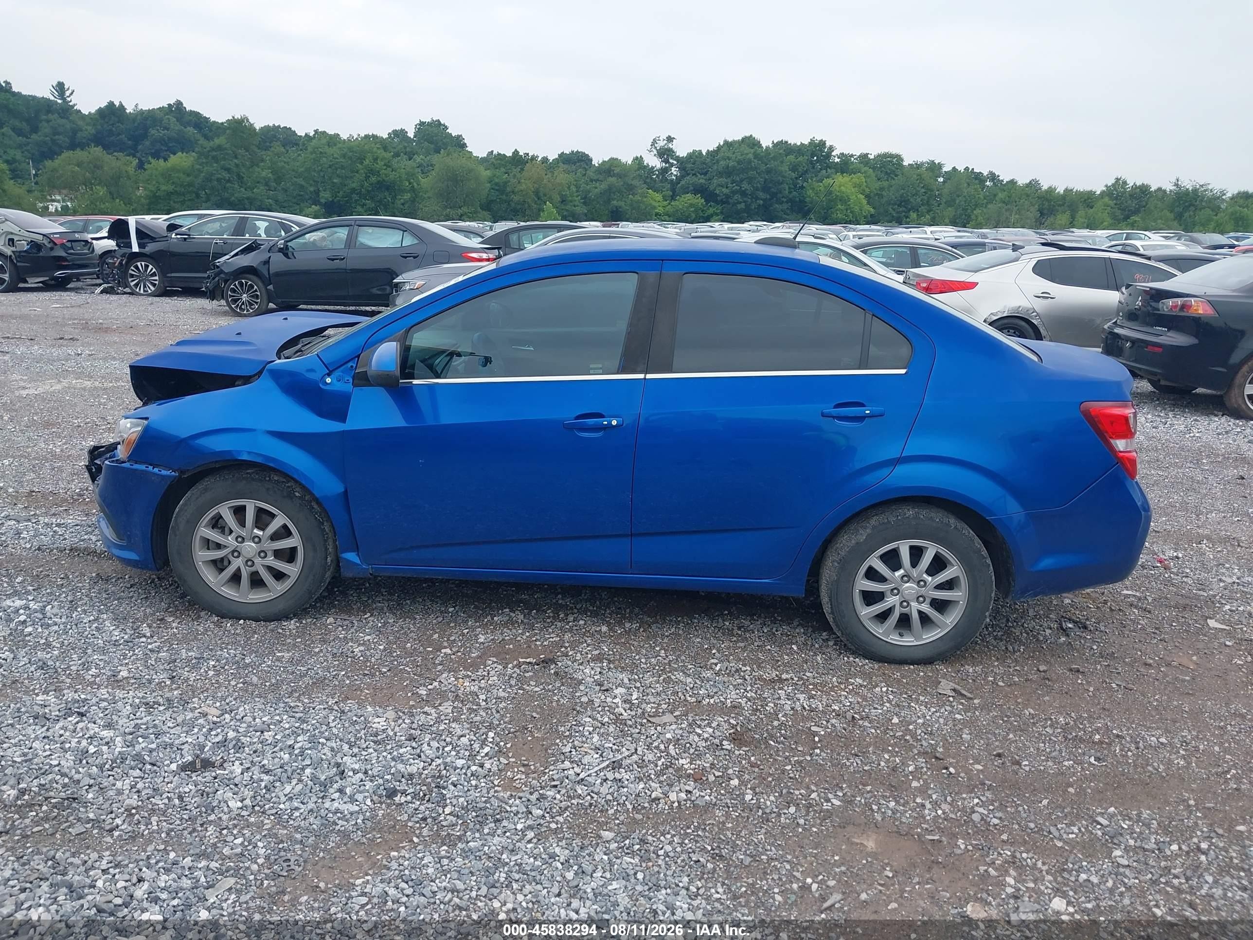 2017 Chevrolet Sonic Lt Auto Blue vin: 1G1JD5SH8H4144174