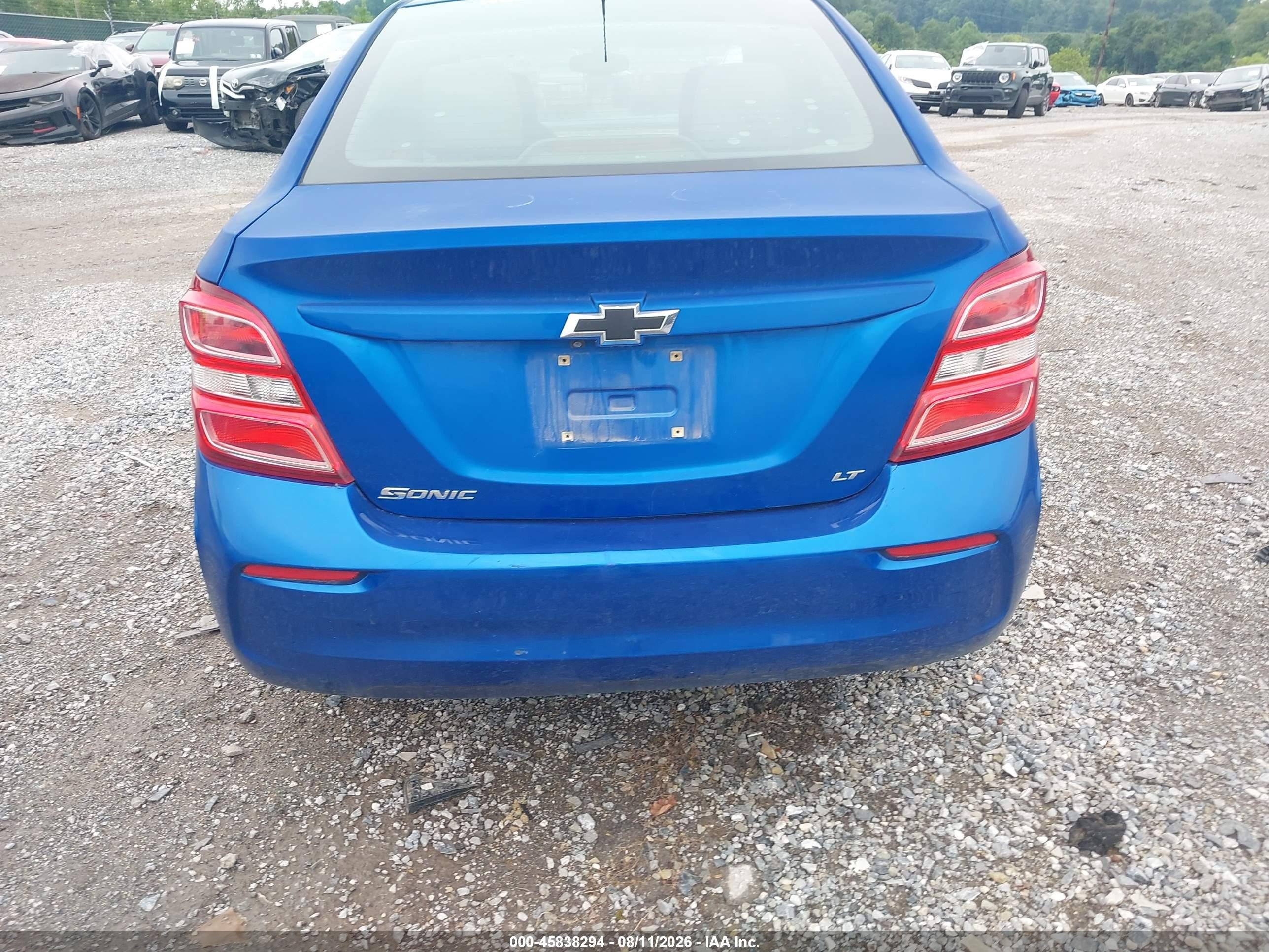 2017 Chevrolet Sonic Lt Auto Blue vin: 1G1JD5SH8H4144174