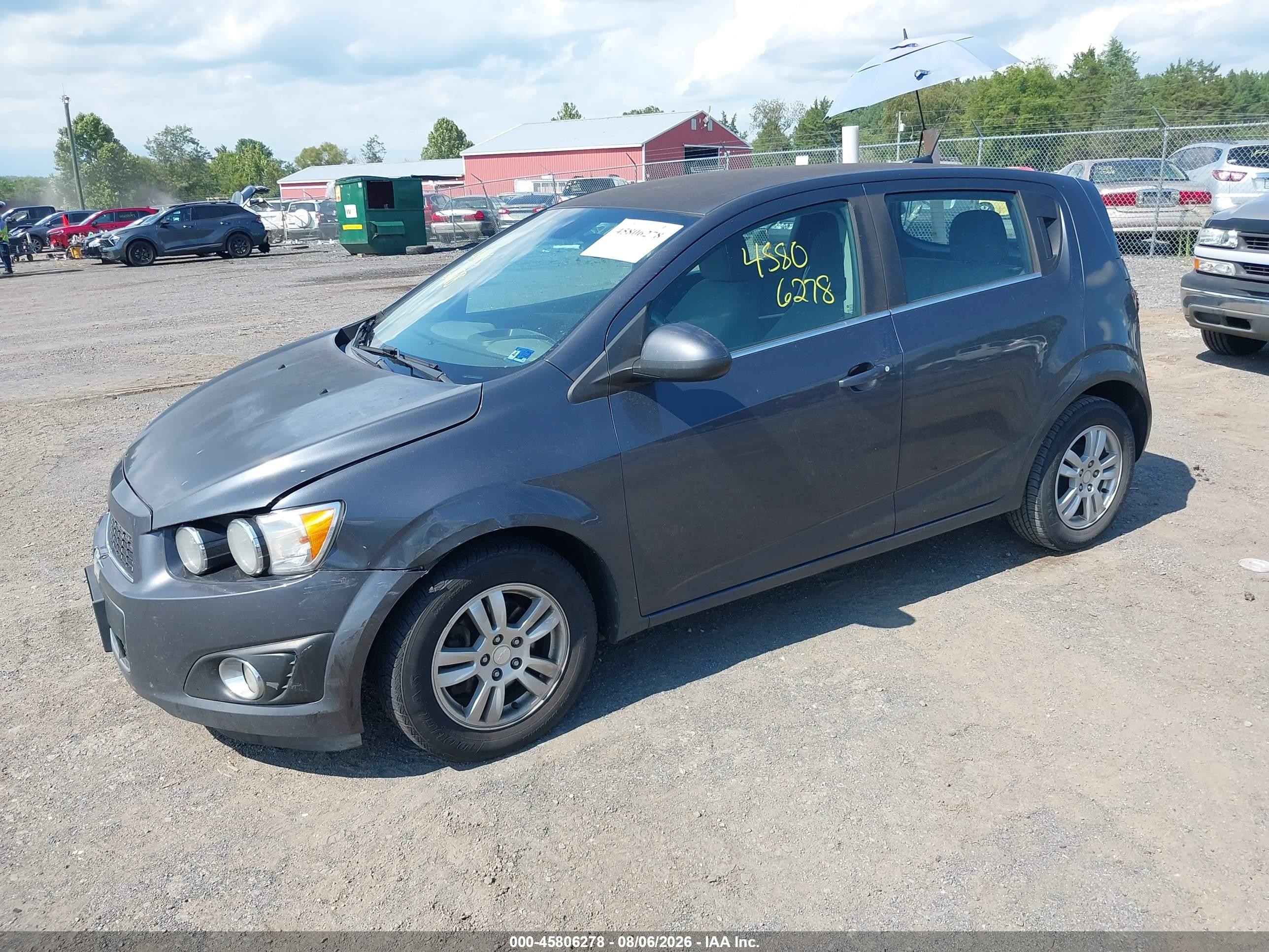 2013 Chevrolet Sonic Lt Manual Gray vin: 1G1JD6SB1D4121279