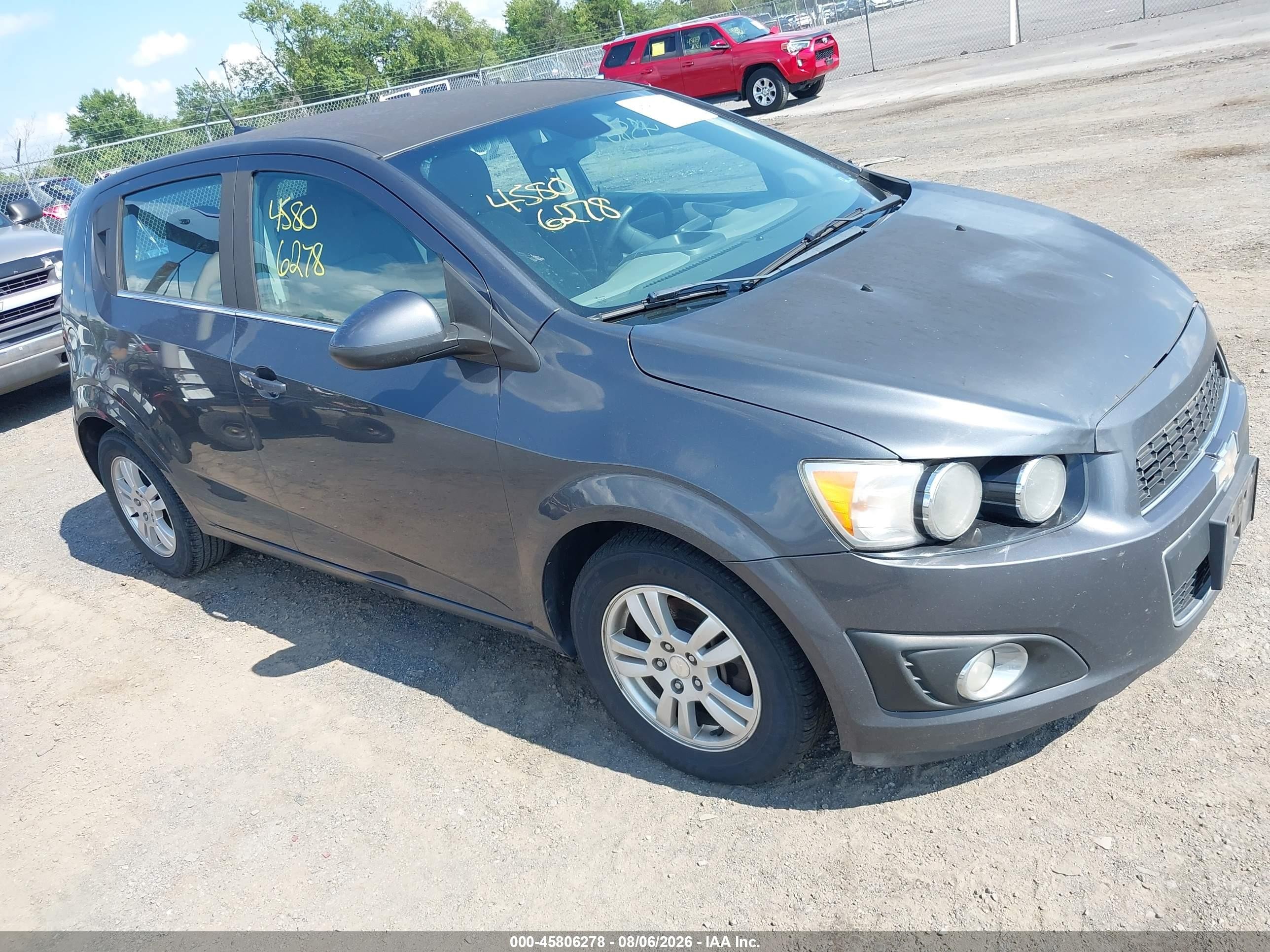2013 Chevrolet Sonic Lt Manual Gray vin: 1G1JD6SB1D4121279