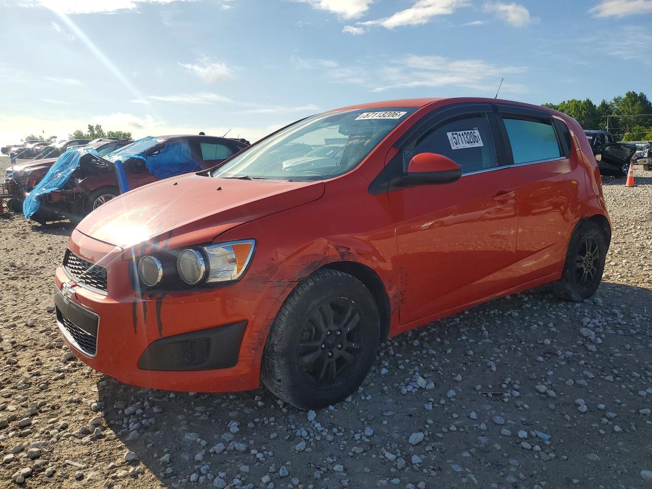 2013 Chevrolet Sonic Lt Оранжевый vin: 1G1JD6SB3D4156907