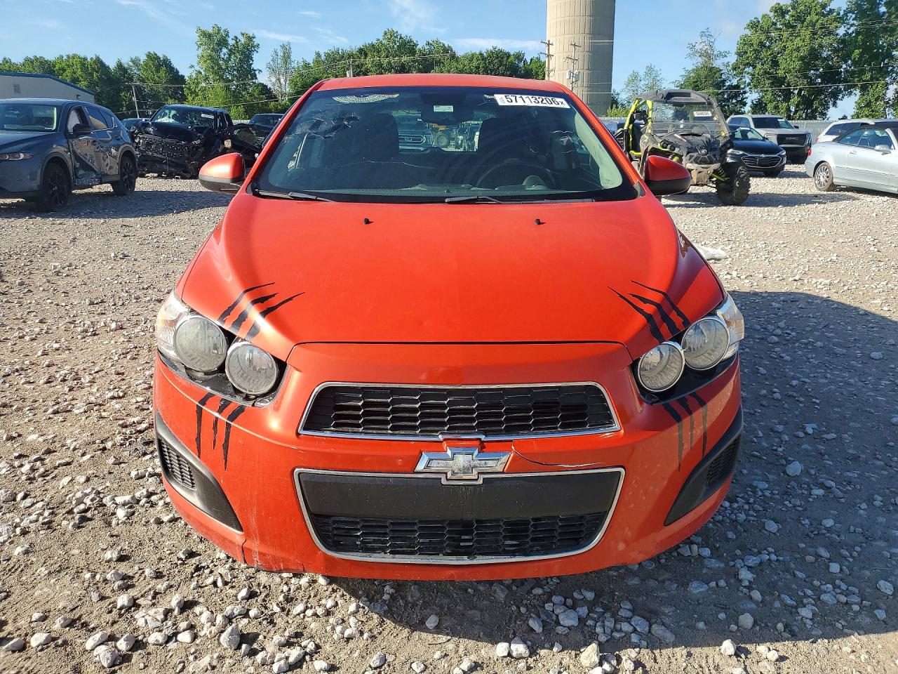 2013 Chevrolet Sonic Lt Оранжевый vin: 1G1JD6SB3D4156907