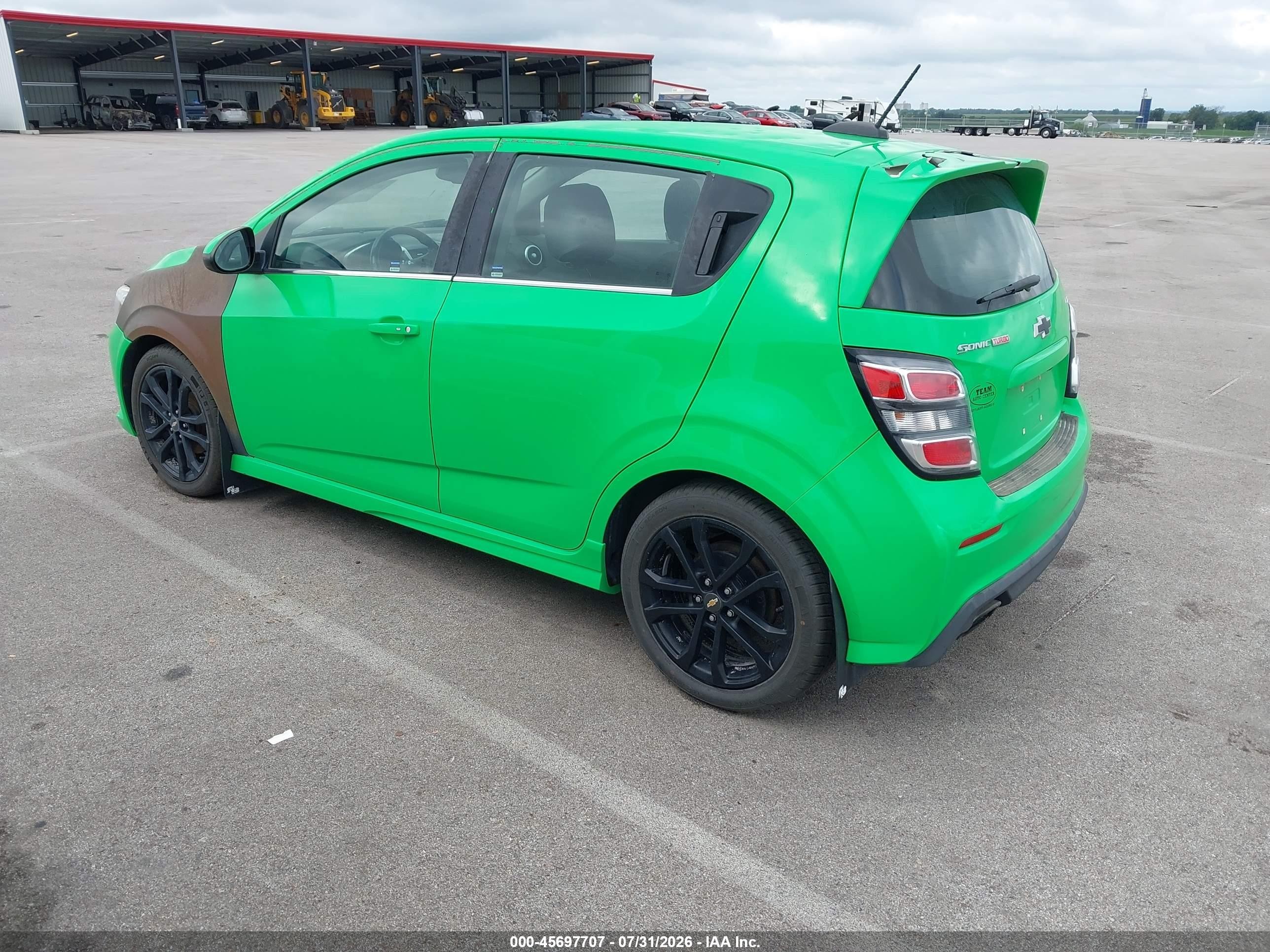 2017 Chevrolet Sonic Lt Auto Green vin: 1G1JD6SB4H4151298