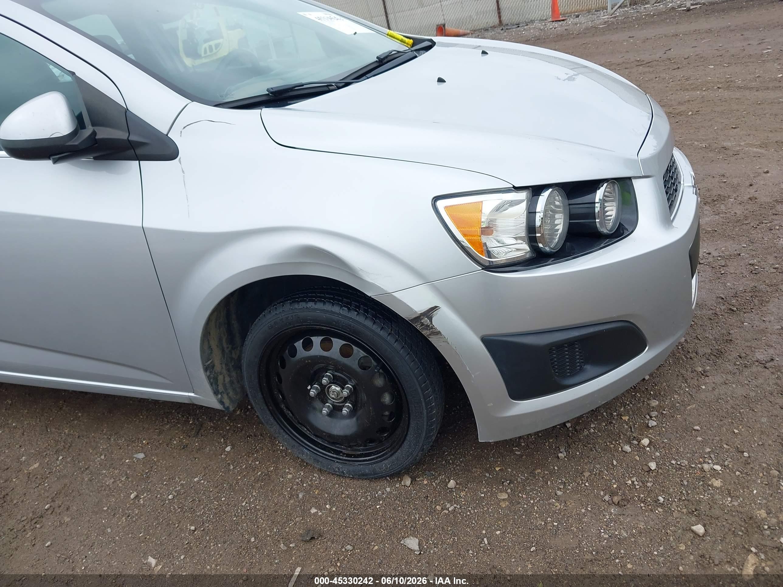 2012 Chevrolet Sonic 1lt Серебряный vin: 1G1JD6SB5C4123034