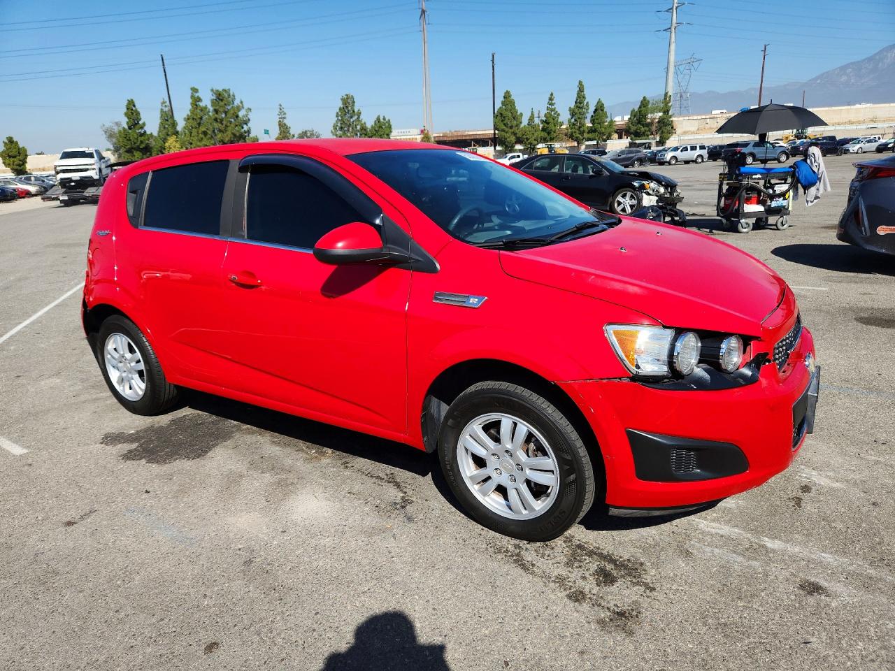 2013 Chevrolet Sonic Lt Red vin: 1G1JD6SB5D4179931