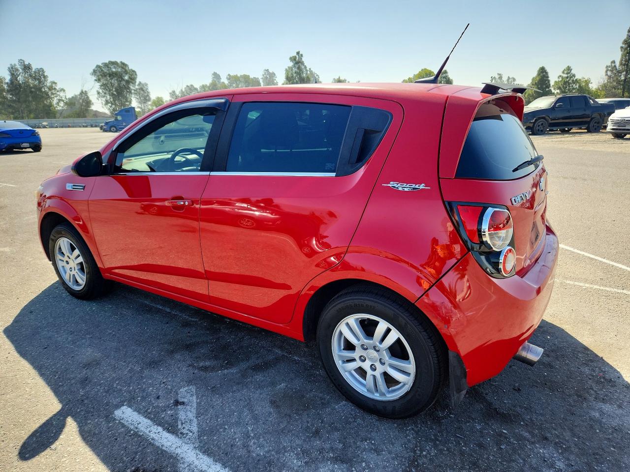 2013 Chevrolet Sonic Lt Red vin: 1G1JD6SB5D4179931