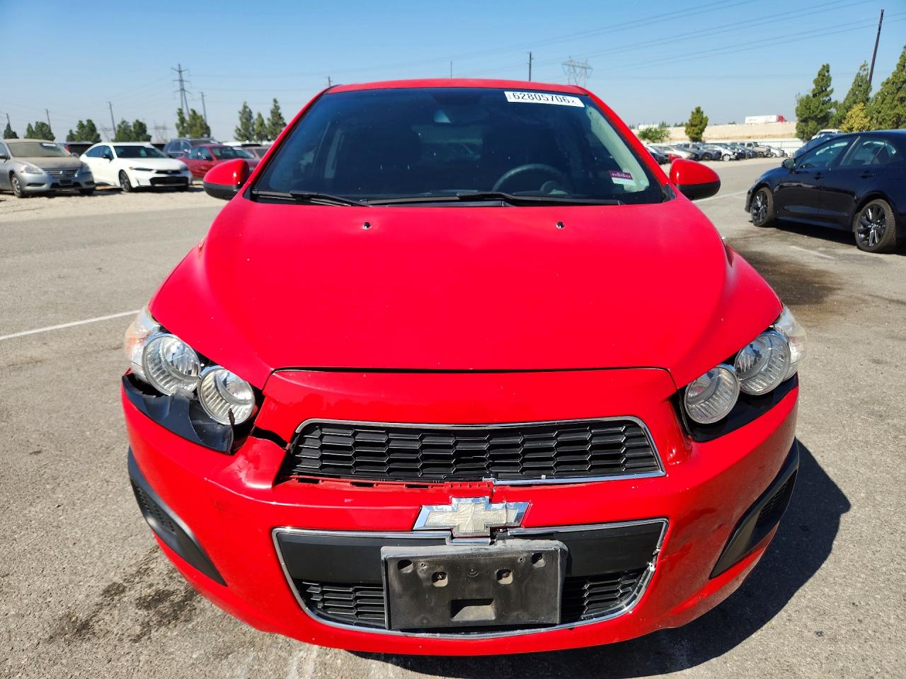 2013 Chevrolet Sonic Lt Red vin: 1G1JD6SB5D4179931