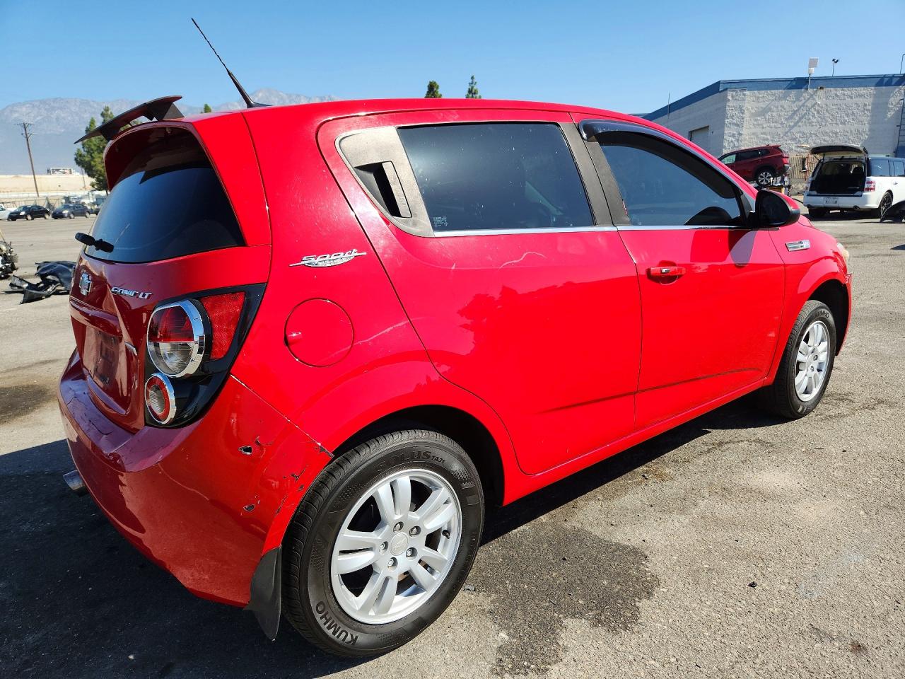 2013 Chevrolet Sonic Lt Red vin: 1G1JD6SB5D4179931