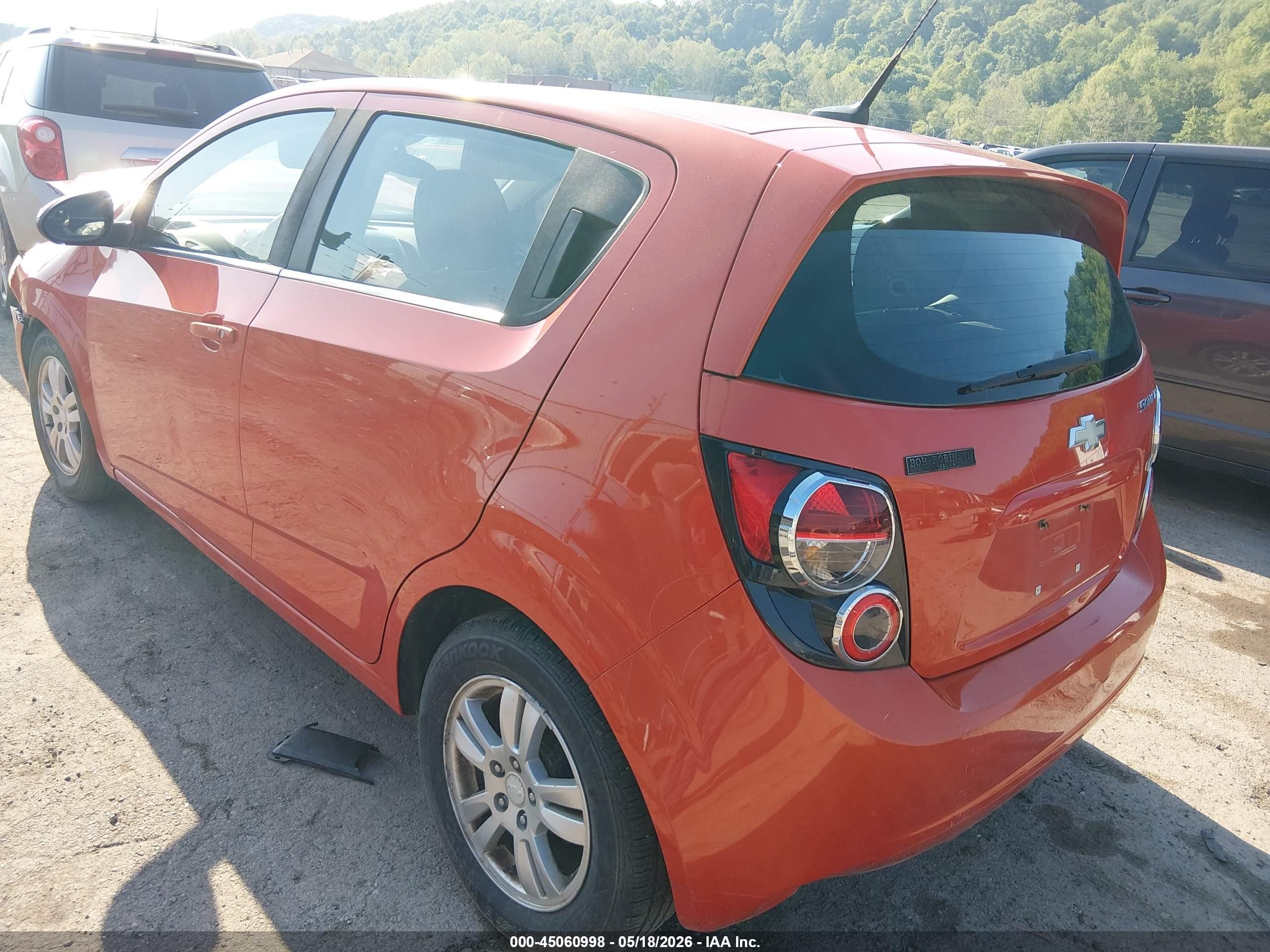 2013 Chevrolet Sonic Lt Manual Orange vin: 1G1JD6SB7D4160216