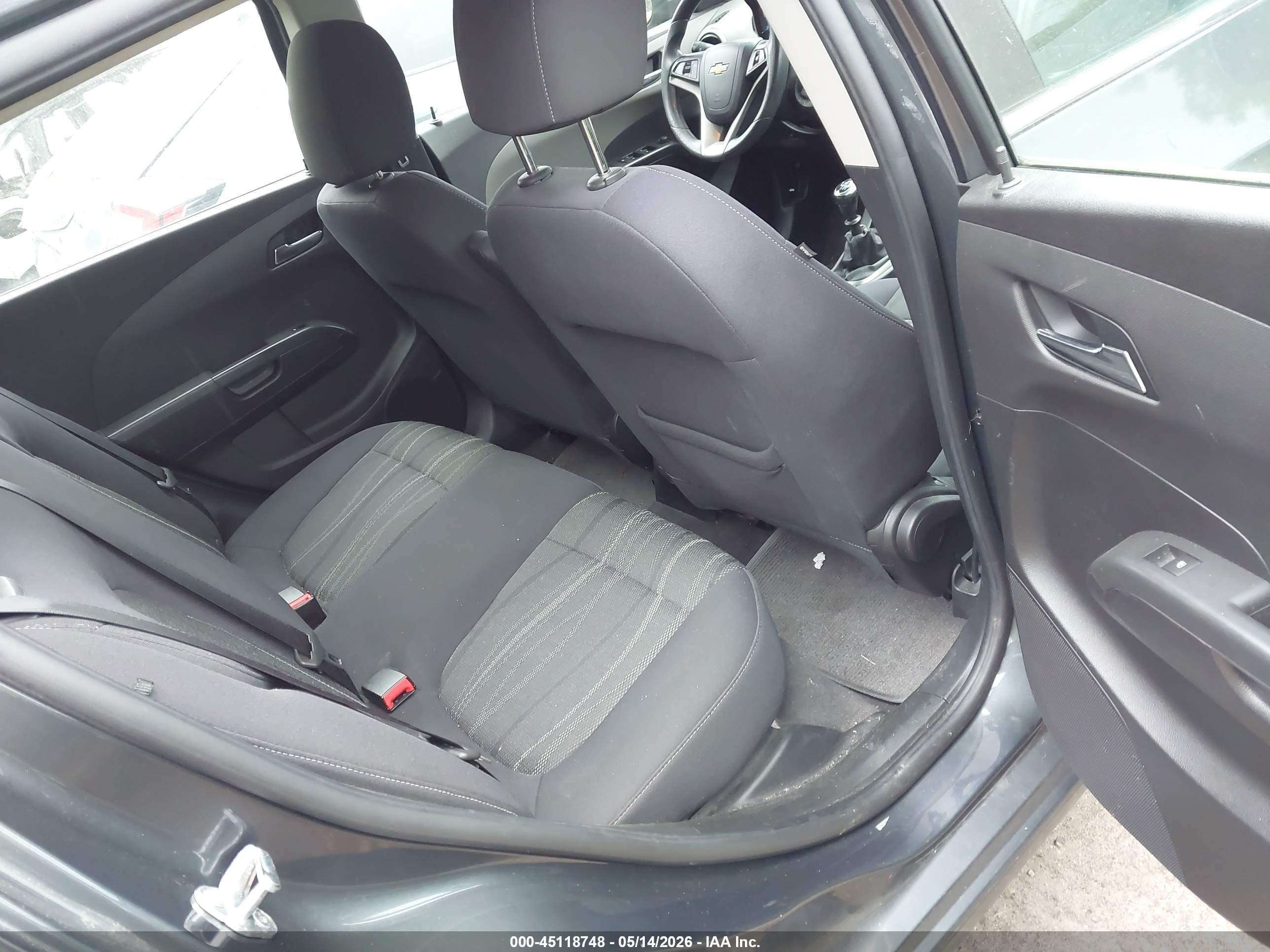 2013 Chevrolet Sonic Lt Manual Gray vin: 1G1JD6SB9D4150397