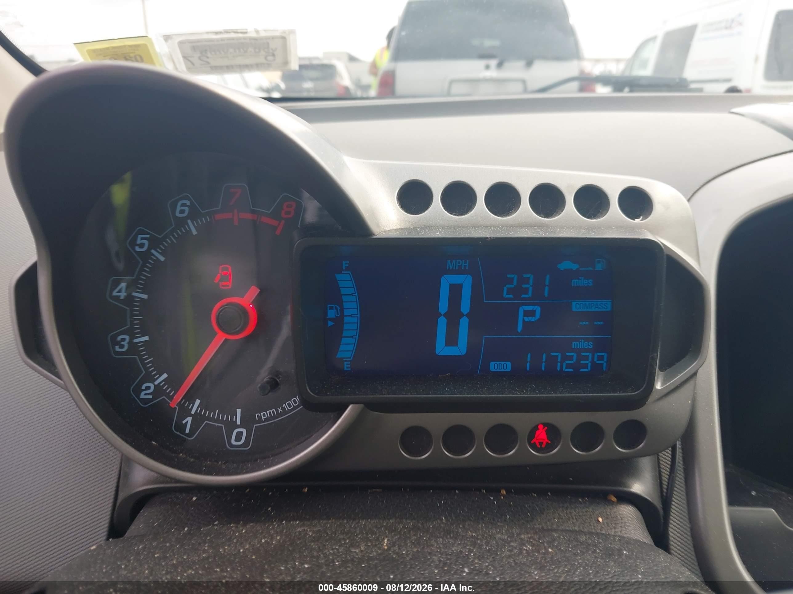 2015 Chevrolet Sonic Ltz Auto Белый vin: 1G1JE5SB1F4197398