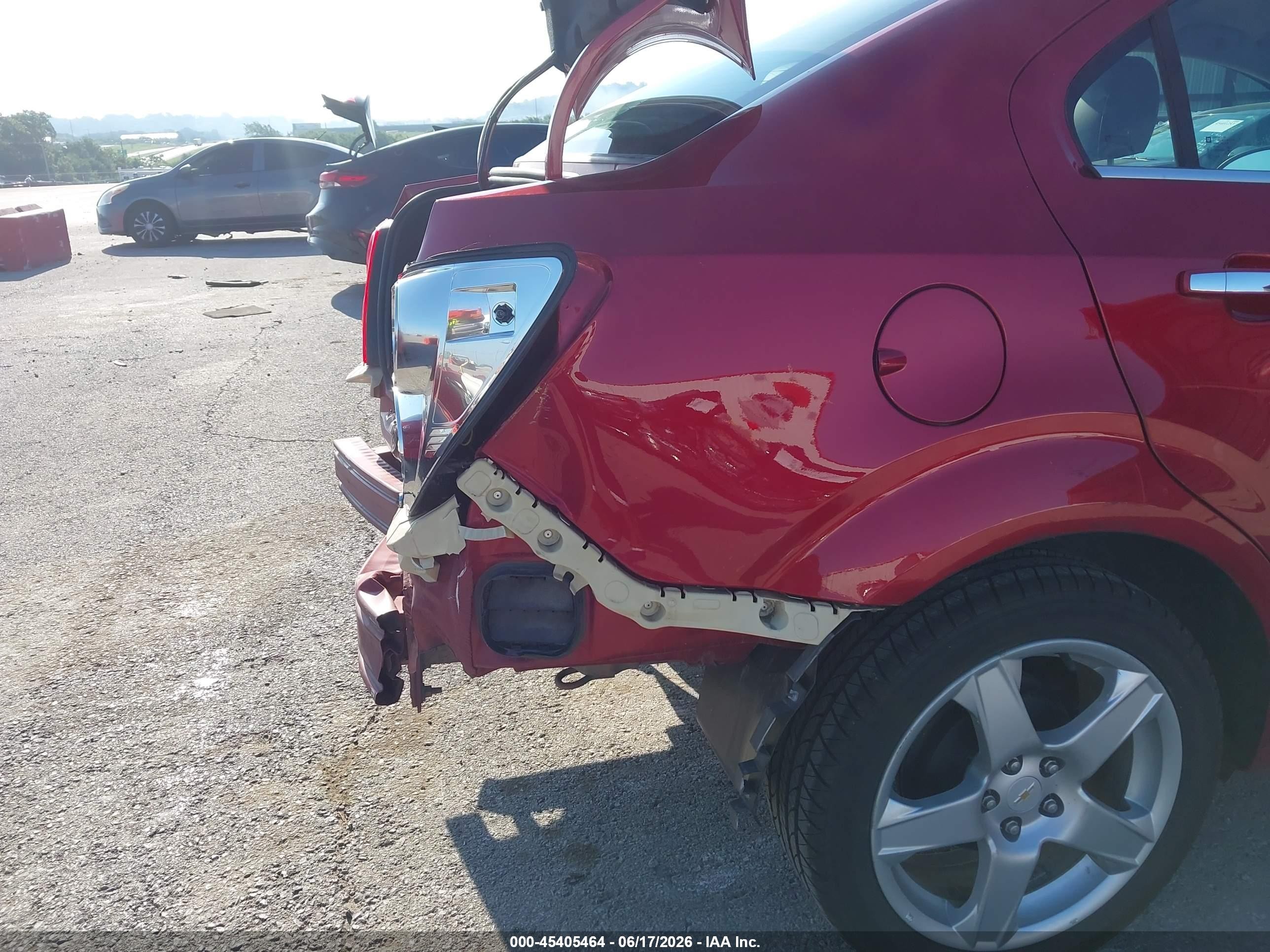 2012 Chevrolet Sonic 2lz Red vin: 1G1JE5SB2C4186597