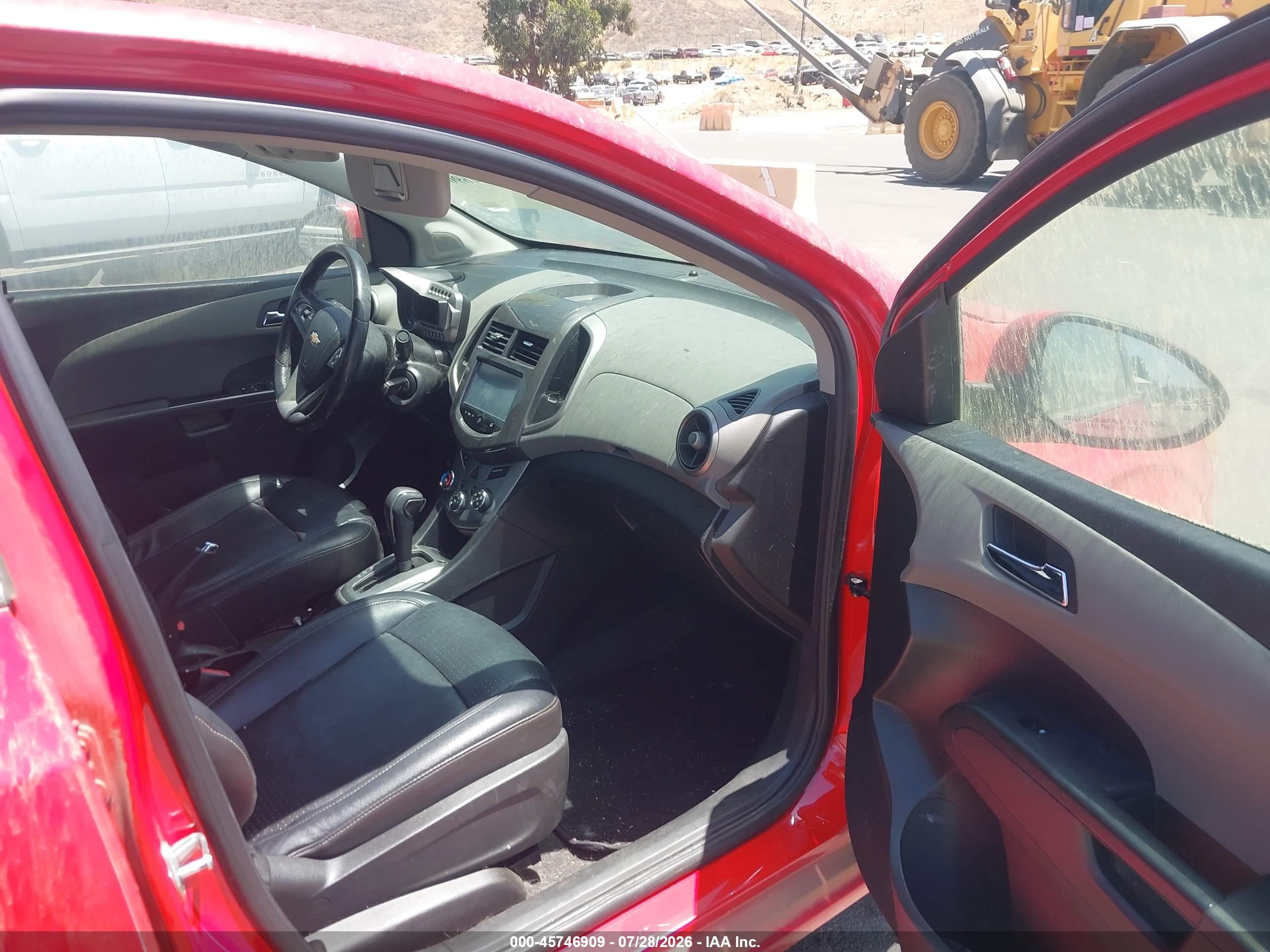 2015 Chevrolet Sonic Ltz Auto Red vin: 1G1JE5SB2F4121060
