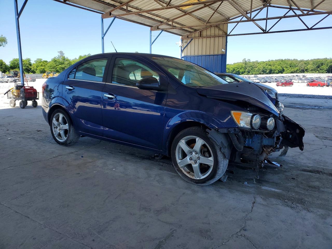 2014 Chevrolet Sonic Ltz Blue vin: 1G1JE5SB4E4189875
