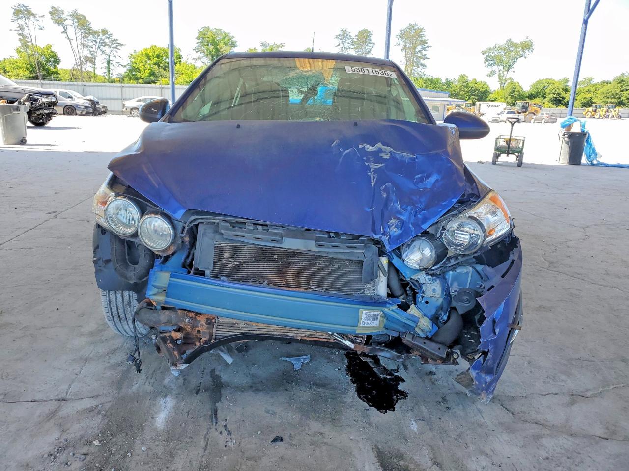 2014 Chevrolet Sonic Ltz Blue vin: 1G1JE5SB4E4189875