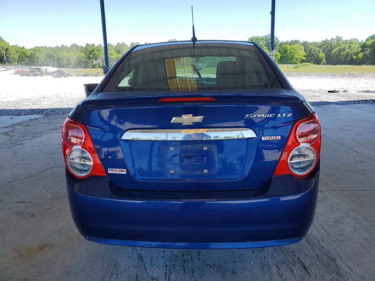 2014 Chevrolet Sonic Ltz Blue vin: 1G1JE5SB4E4189875